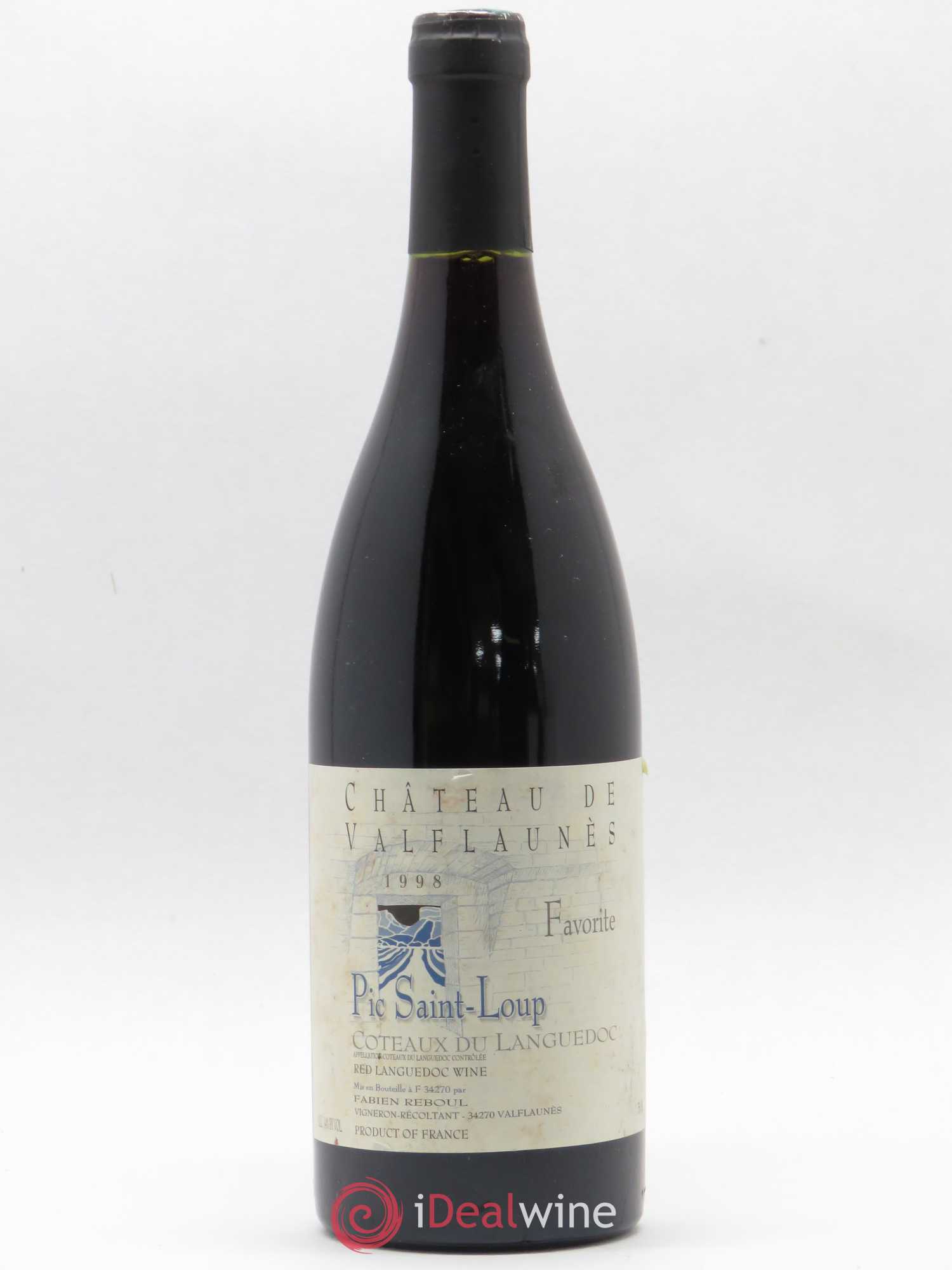 Coteaux du Languedoc Pic Saint Loup Favorite Château de Valflaunes 1998 - Posten von 1 Flasche - 0