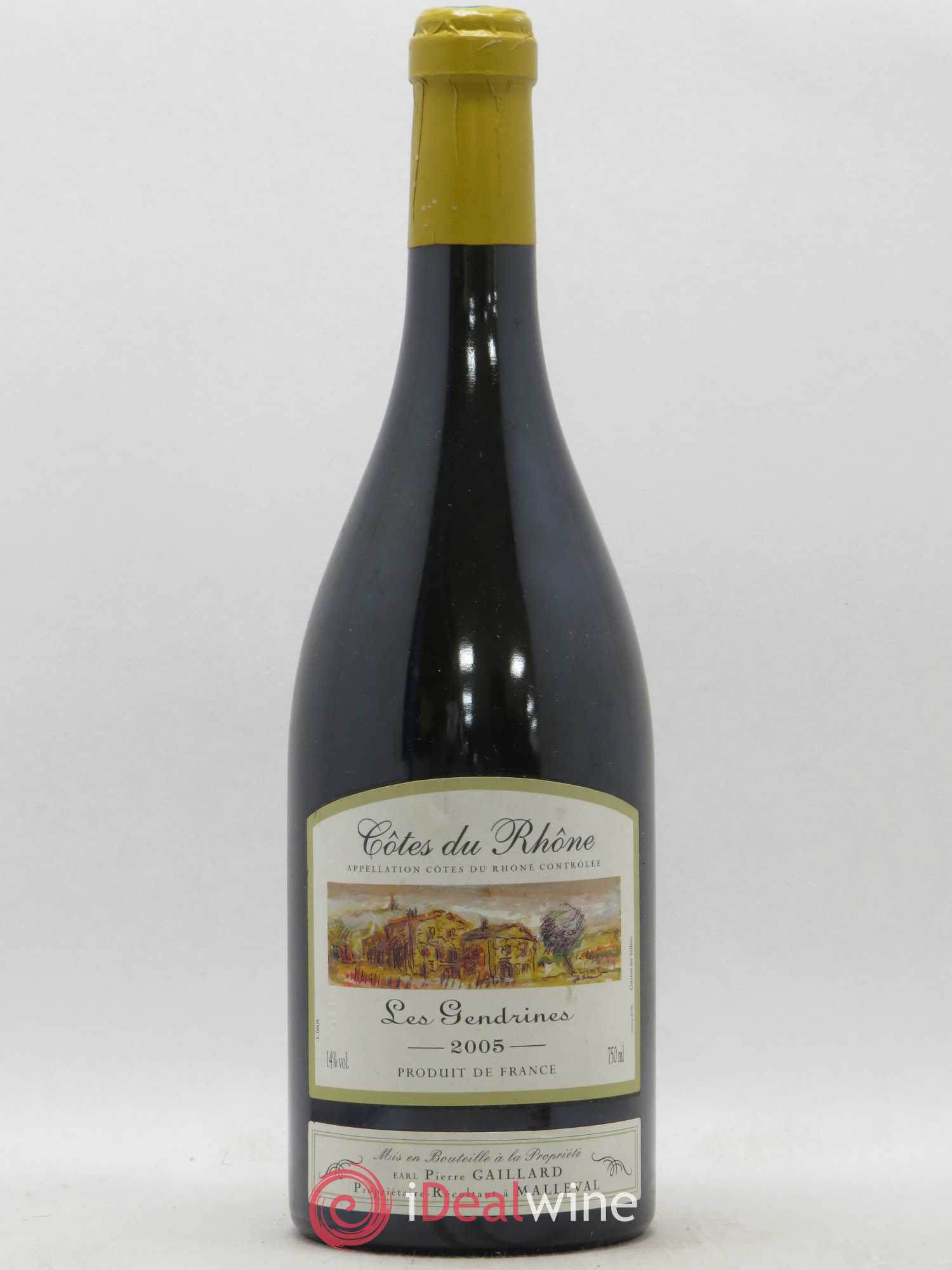 Côtes-du-Rhône Les Gendrines Domaine Pierre Gaillard 2005 - Lot de 1 bouteille - 0