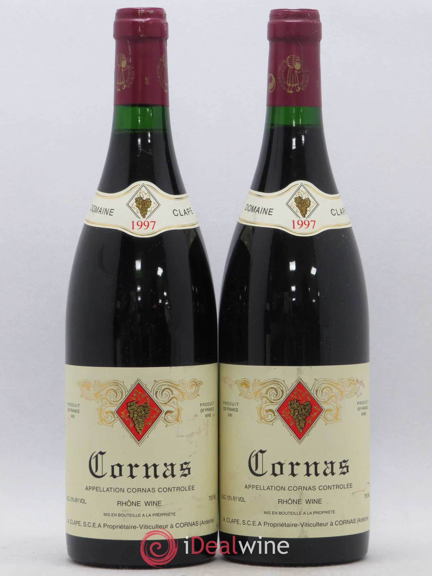 Cornas Auguste Clape 1997 - Lot de 2 bouteilles - 0