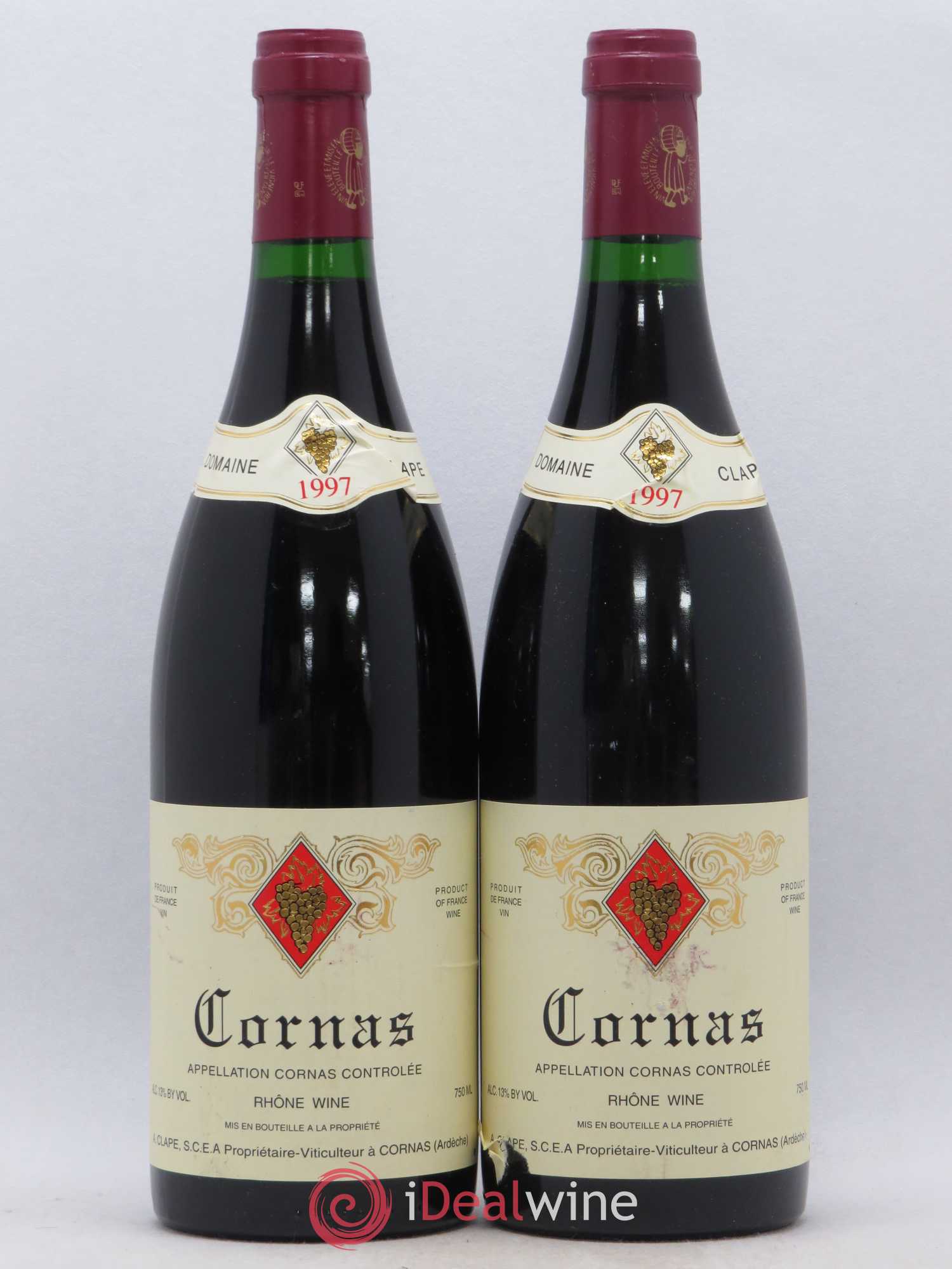 Cornas Auguste Clape 1997 - Posten von 2 Flaschen - 0