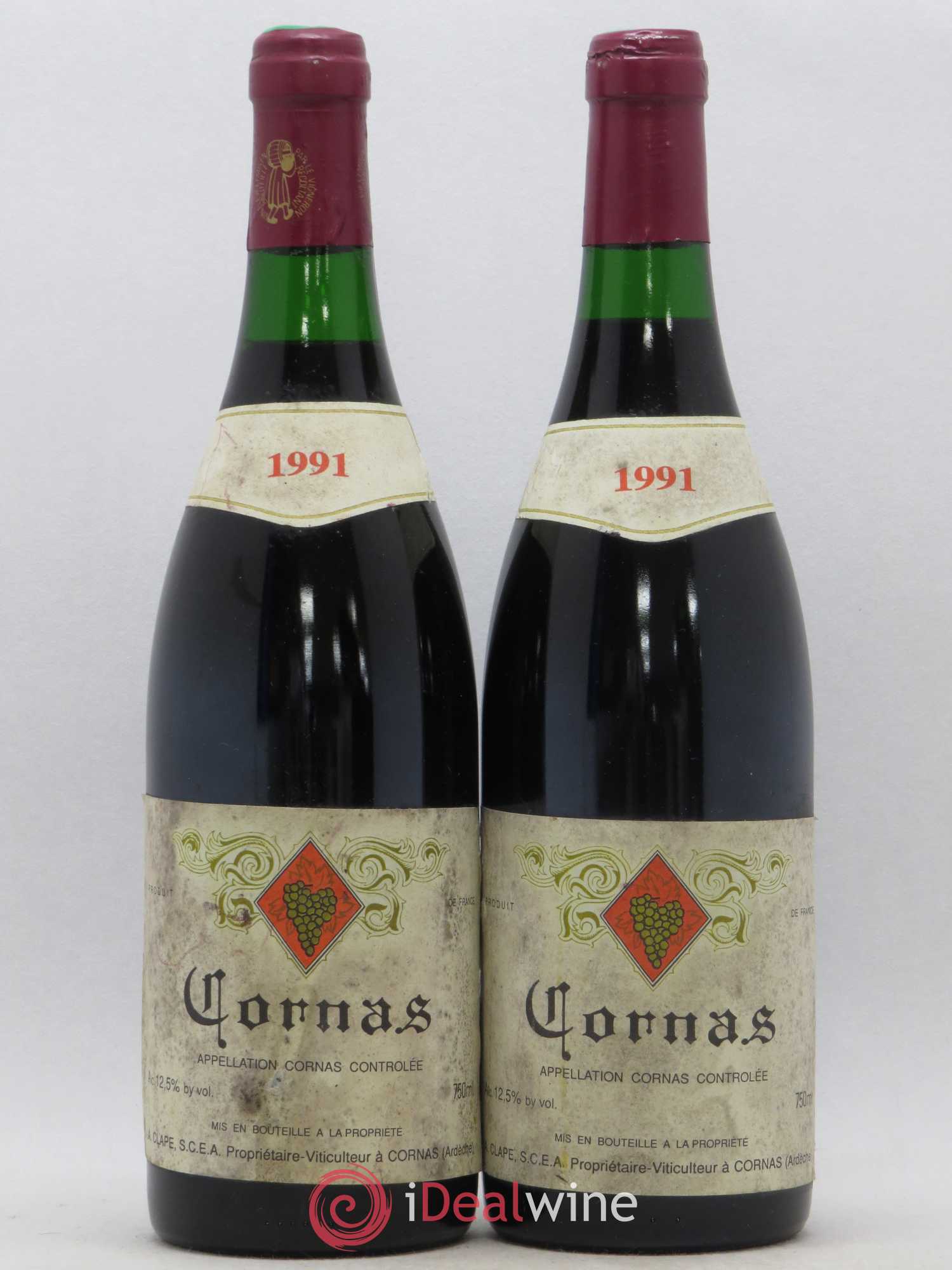 Cornas Auguste Clape 1991 - Lot de 2 bouteilles - 0