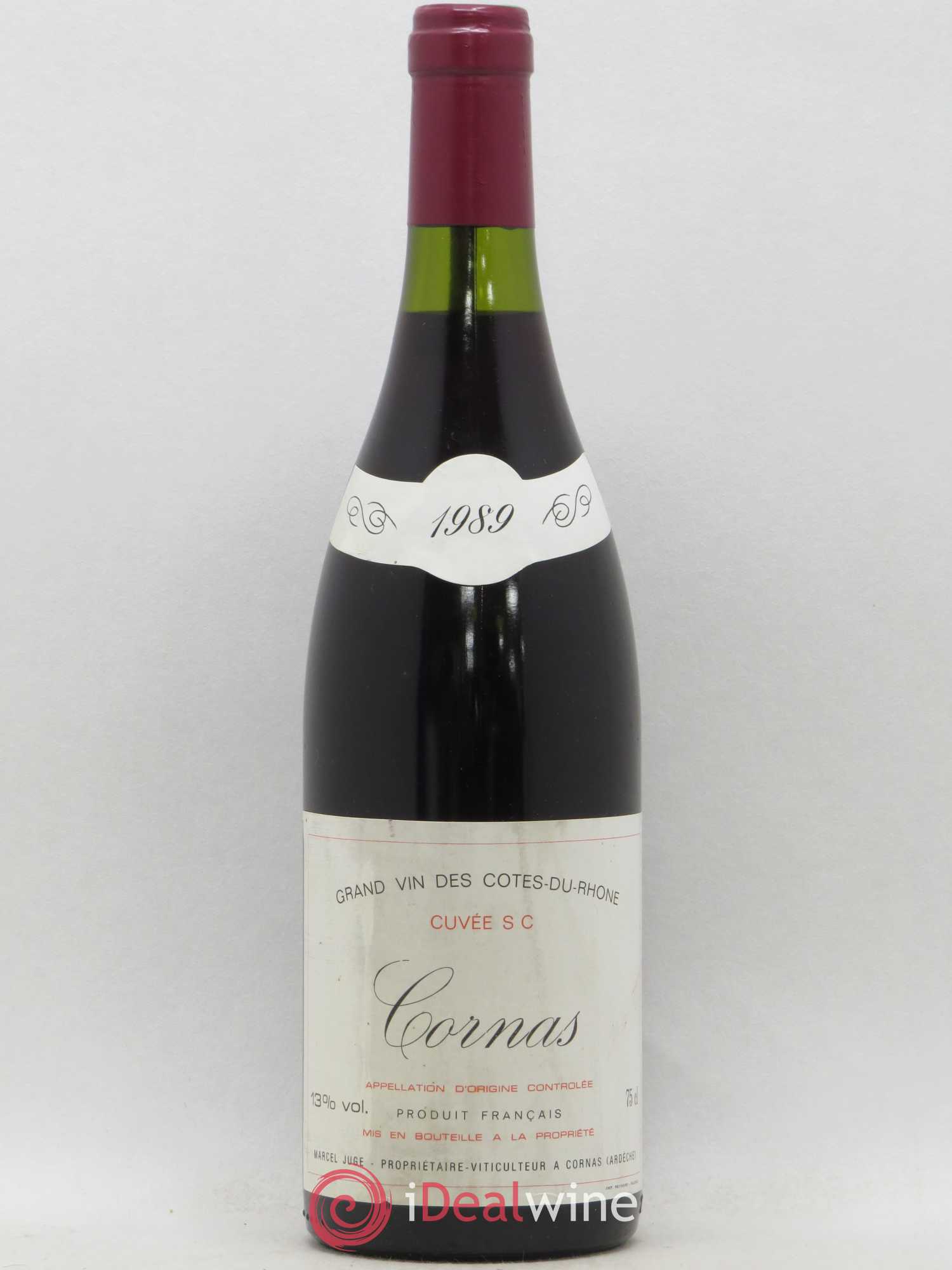 Cornas SC Marcel Juge 1989 - Lot de 1 bouteille - 0