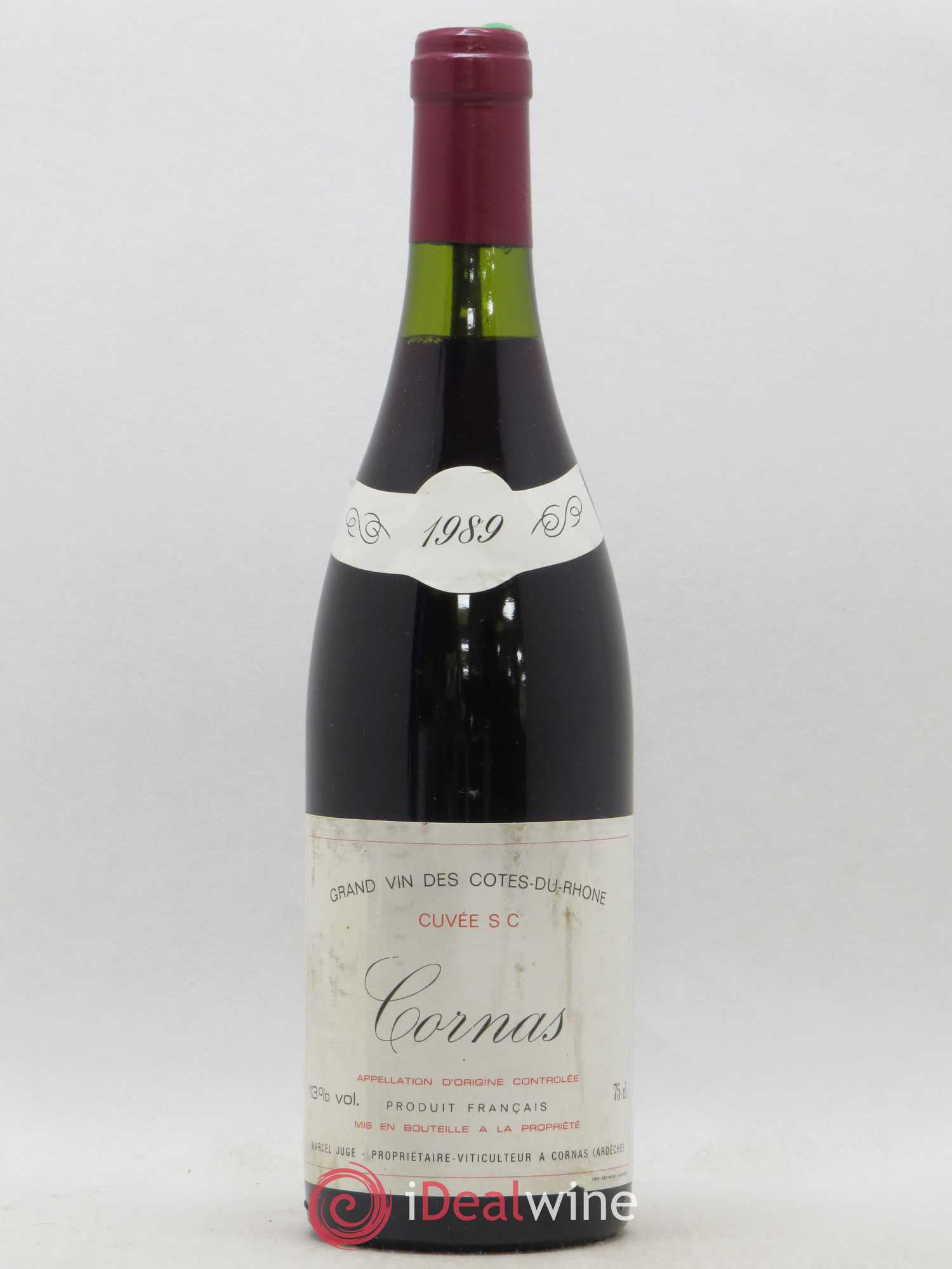 Cornas SC Marcel Juge 1989 - Lot de 1 bouteille - 0
