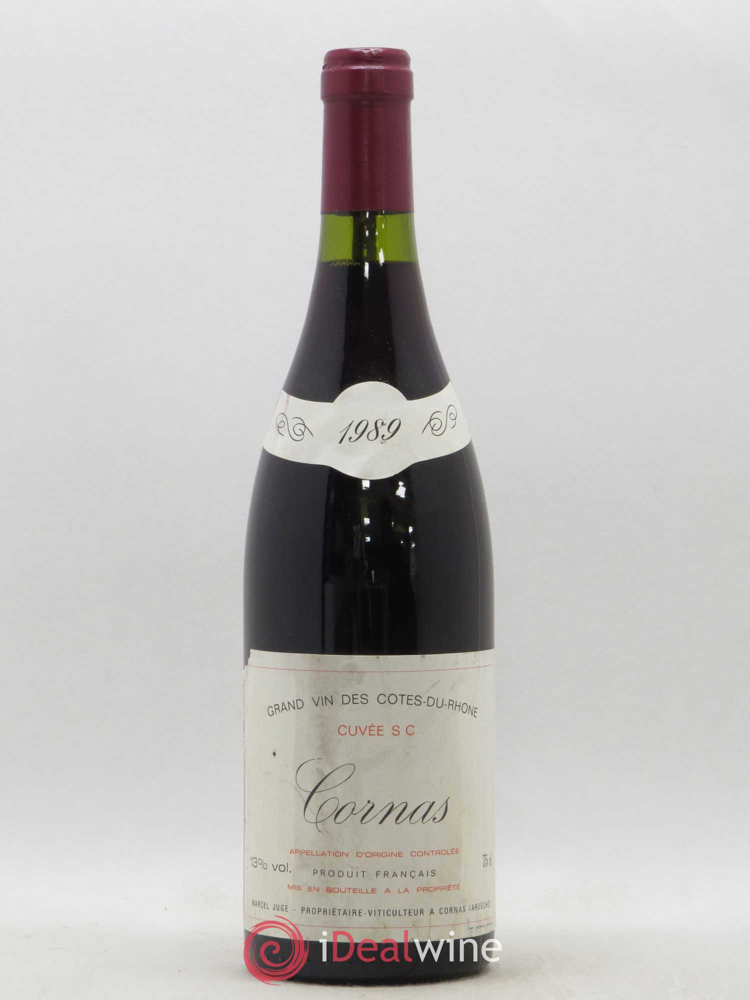 Cornas SC Marcel Juge 1989 - Lot de 1 bouteille - 0
