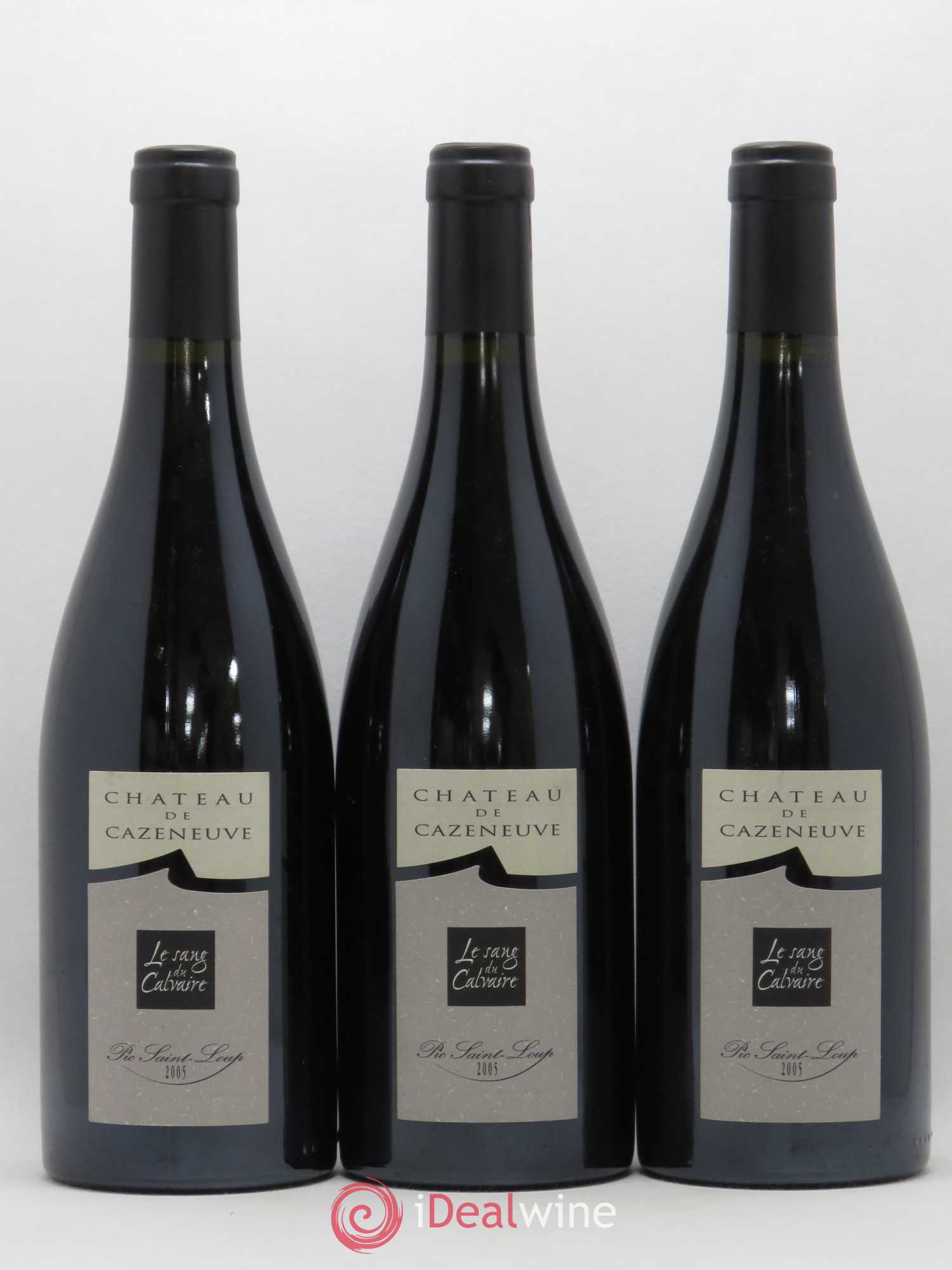 Coteaux du Languedoc Pic Saint Loup Le Sang du Calvaire Château de Cazeneuve 2005 - Lot de 6 bouteilles - 1