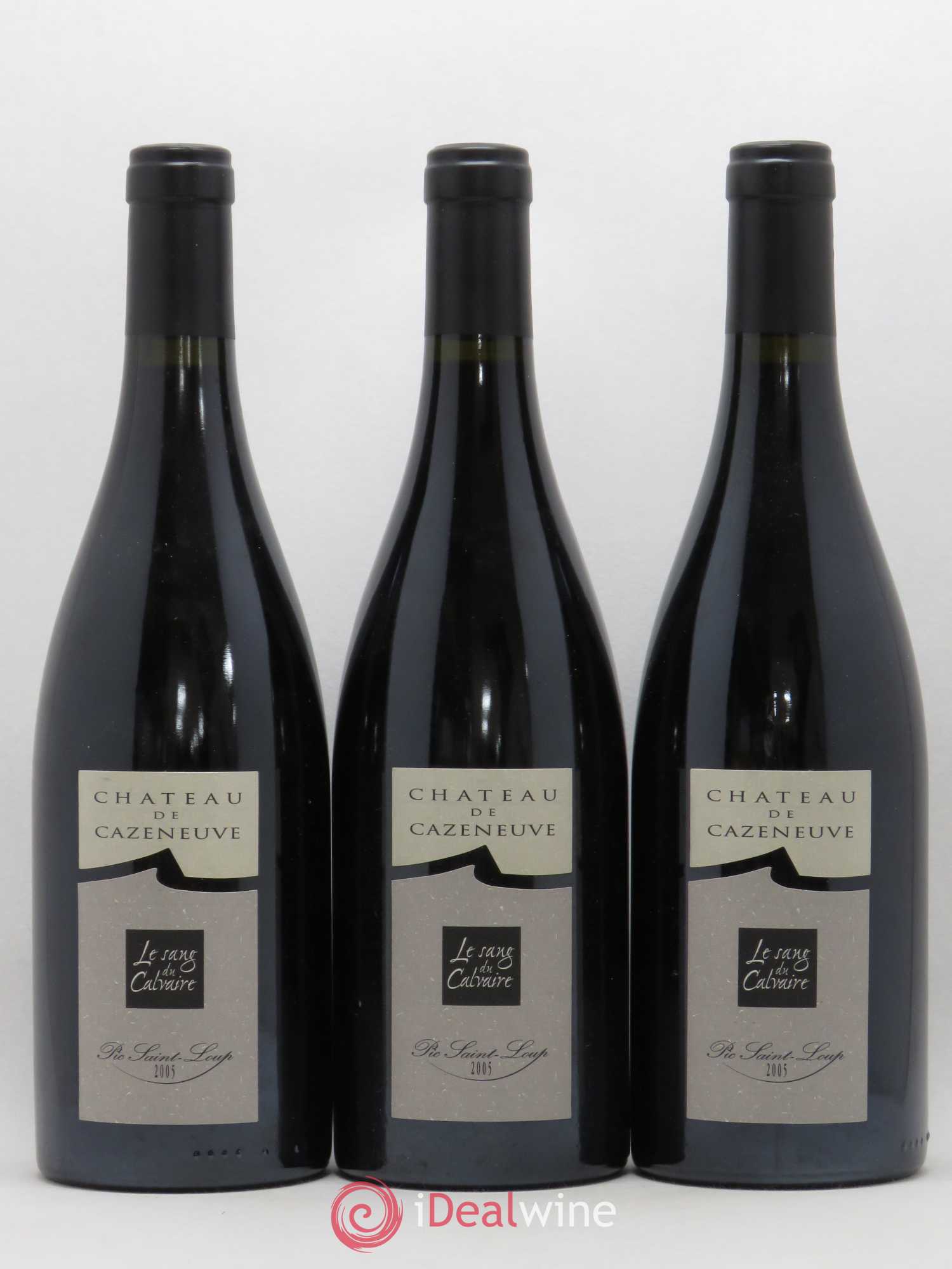 Coteaux du Languedoc Pic Saint Loup Le Sang du Calvaire Château de Cazeneuve 2005 - Lot de 6 bouteilles - 2