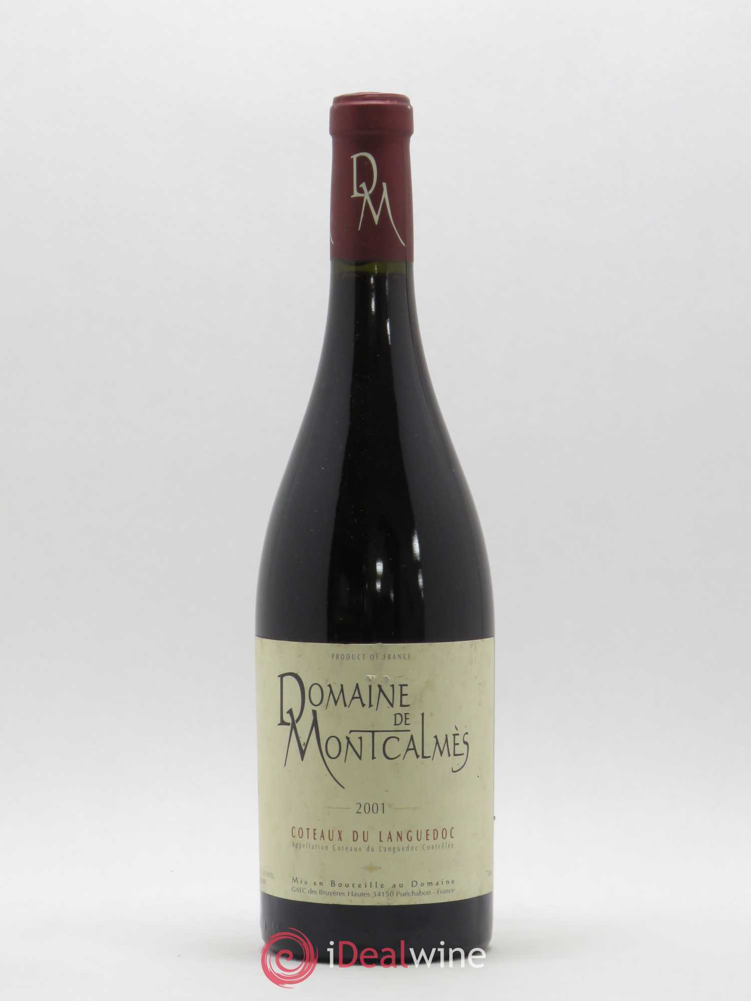 Terrasses du Larzac Domaine de Montcalmès Frédéric Pourtalié 2001 - Lot de 1 bouteille - 0