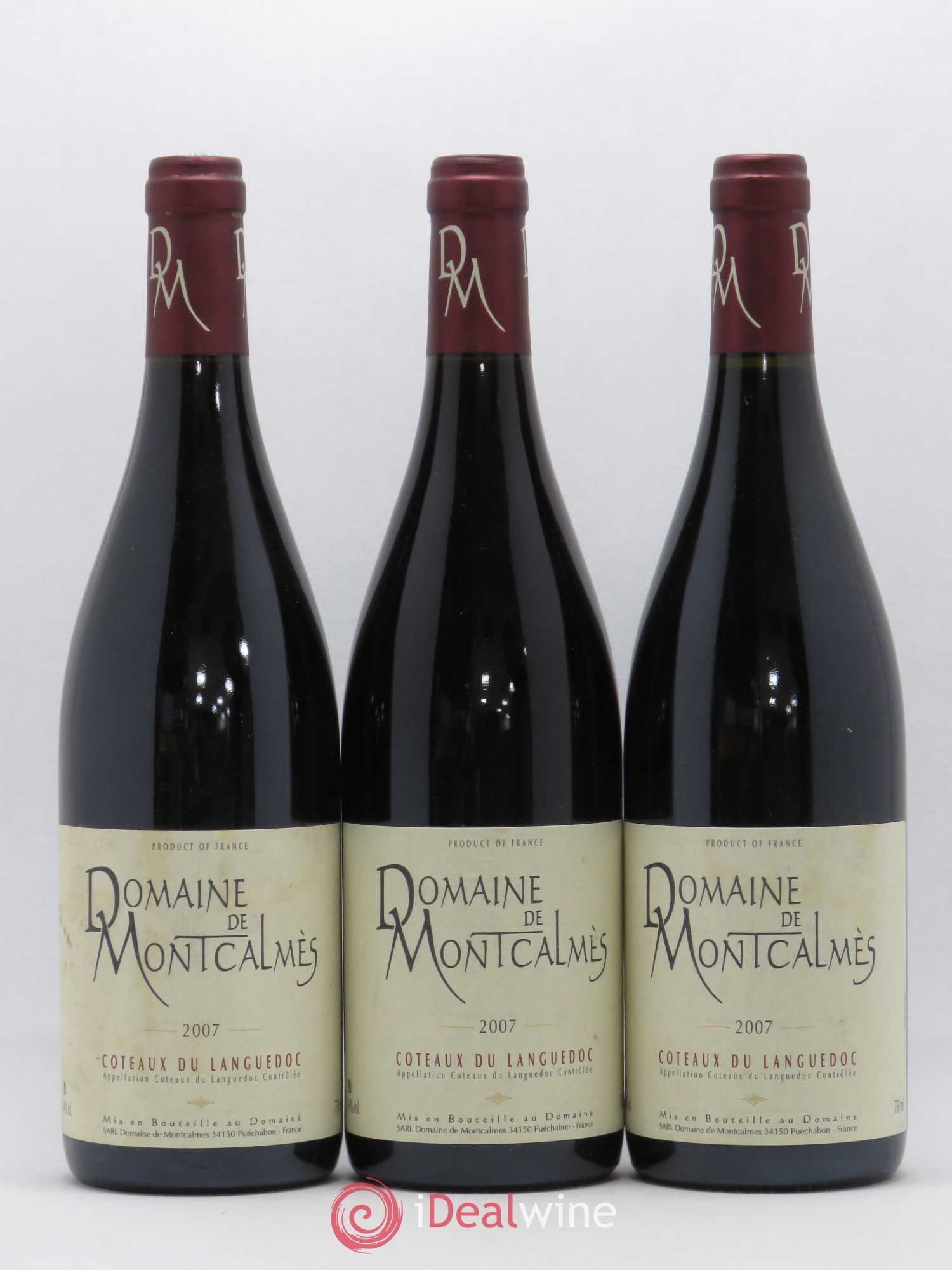 Terrasses du Larzac Domaine de Montcalmès Frédéric Pourtalié 2007 - Lot de 3 bouteilles - 0