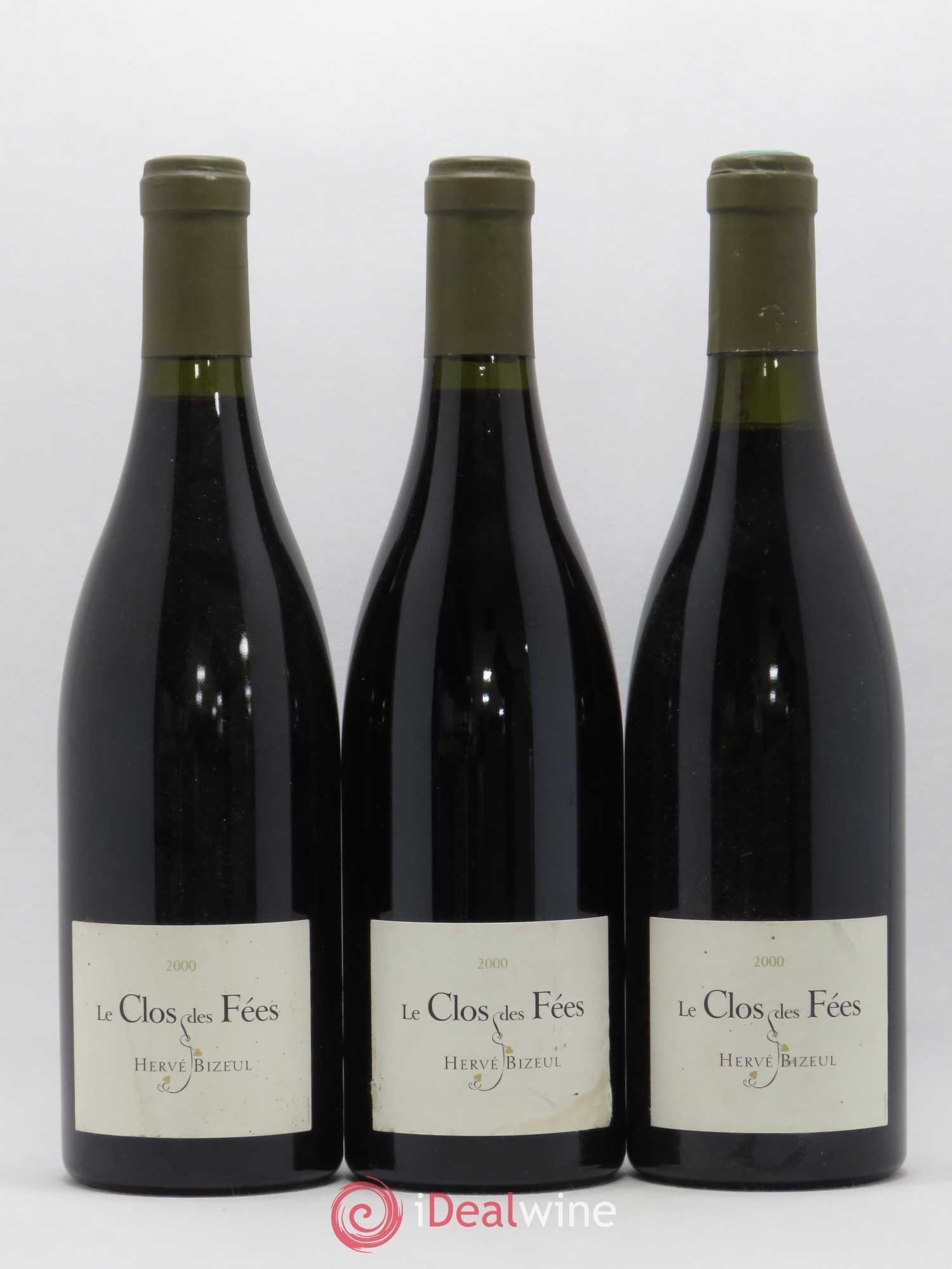 Côtes du Roussillon Villages Clos des Fées Hervé Bizeul 2000 - Lot de 3 bouteilles - 0