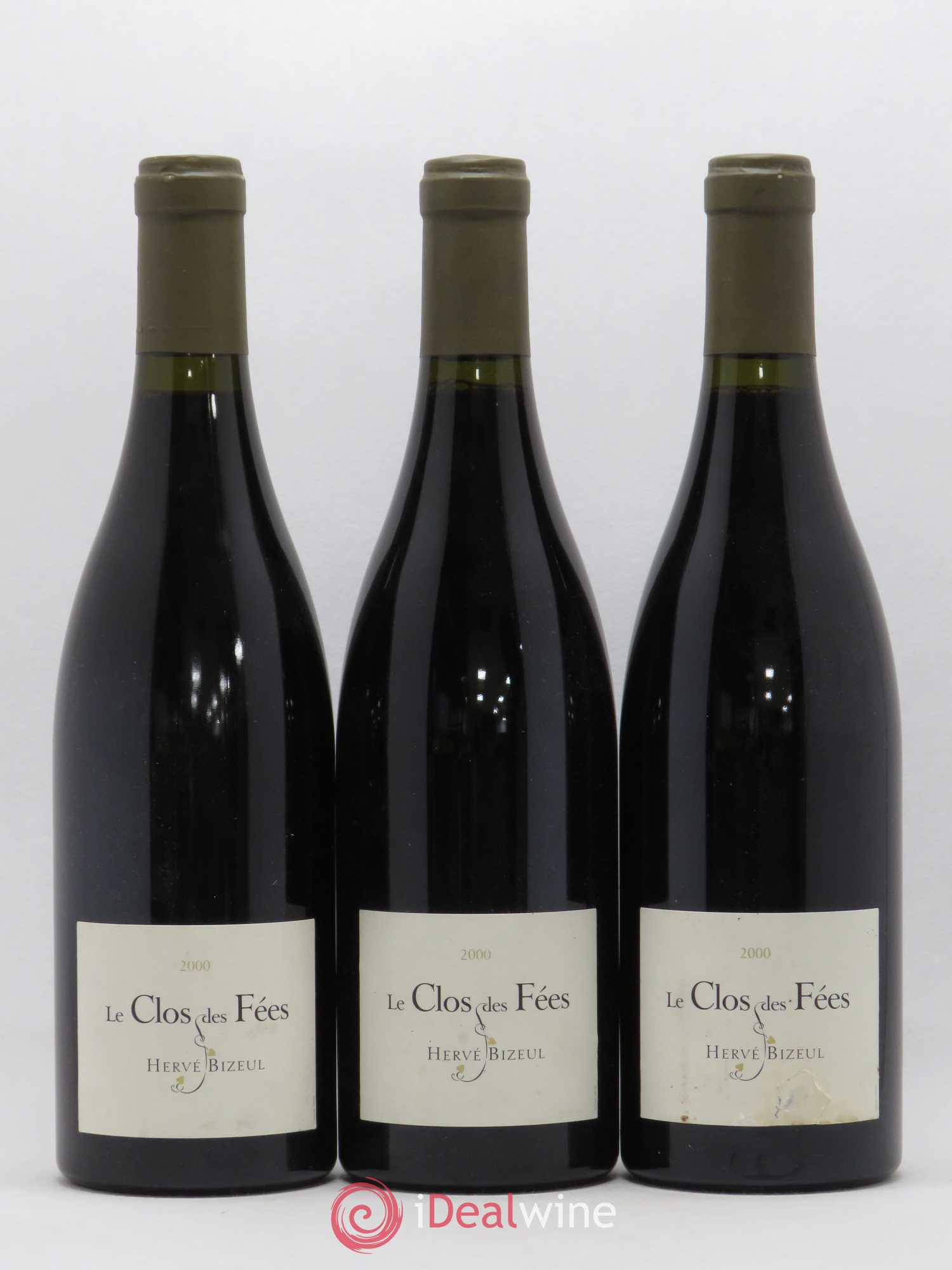 Côtes du Roussillon Villages Clos des Fées Hervé Bizeul 2000 - Lot de 3 bouteilles - 0