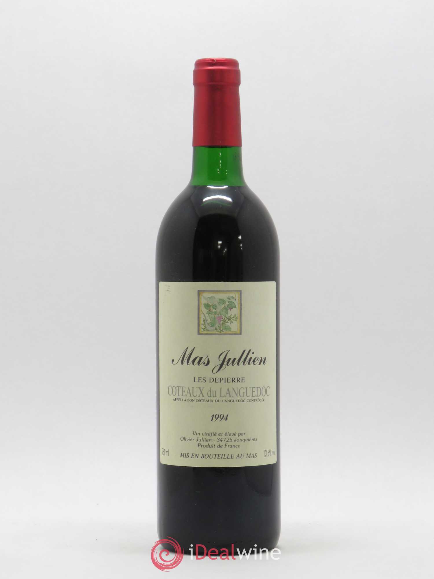 Terrasses du Larzac Mas Jullien Olivier Jullien Les Depierre 1994 - Lot de 1 bouteille - 0