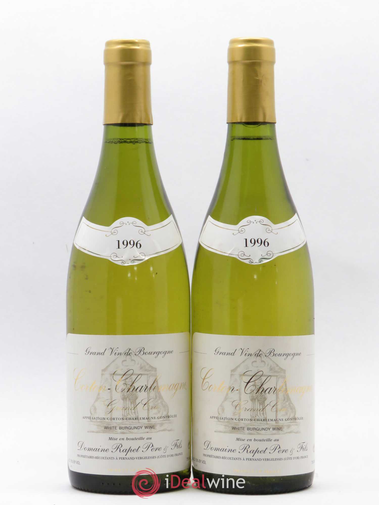 Corton-Charlemagne Grand Cru Rapet Père & Fils 1996 - Lot de 2 bouteilles - 0