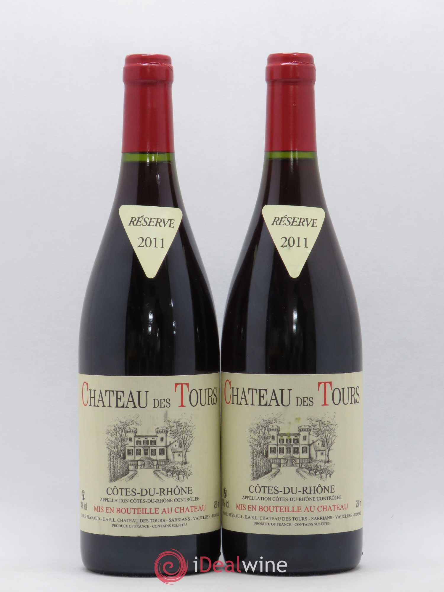 Côtes-du-Rhône Château des Tours Emmanuel Reynaud 2011 - Lot de 2 bouteilles - 0