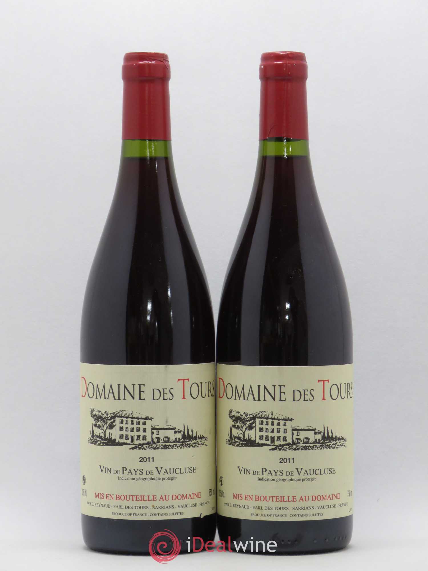 Vaucluse (Vin de Pays de Vaucluse) Domaine des Tours Emmanuel Reynaud 2011 - Lot de 2 bouteilles - 0
