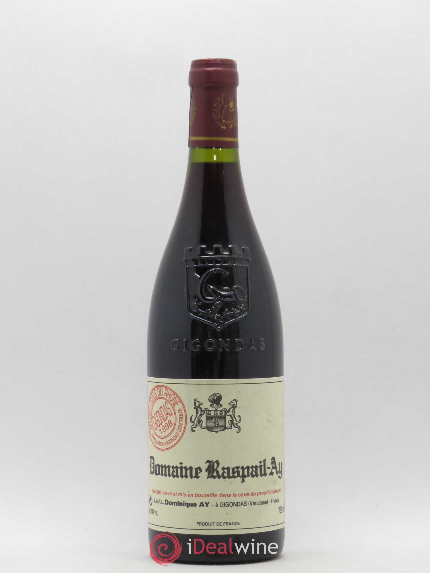 Gigondas Raspail Ay 1998 - Lot de 1 bouteille - 0