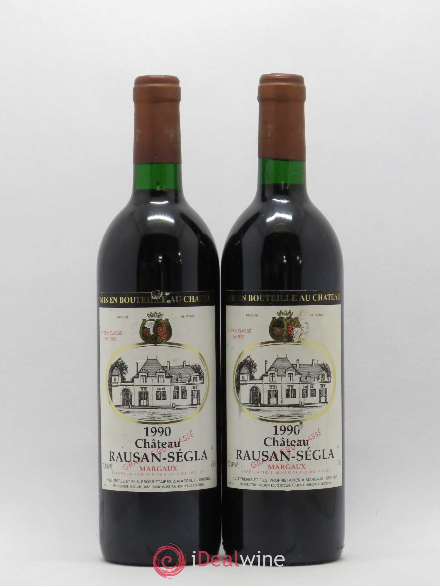 Château Rauzan Ségla Grand Cru Classé 1990 - Lot de 2 bouteilles - 0
