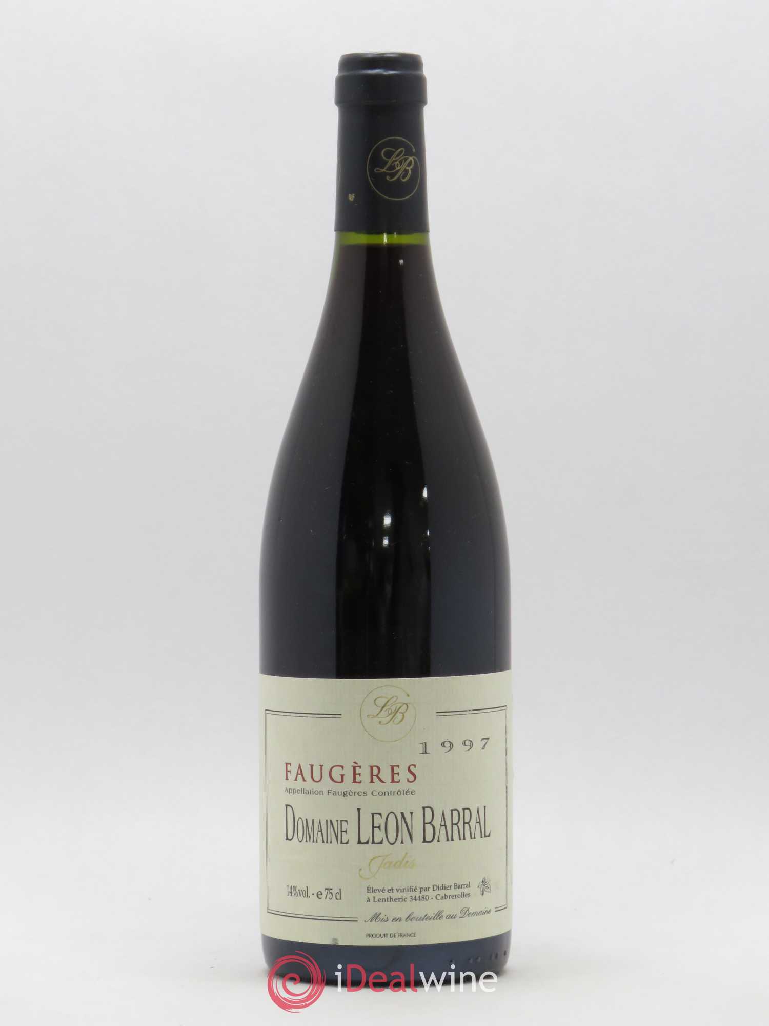 Faugères Jadis Domaine Léon Barral 1997 - Lot de 1 bouteille - 0