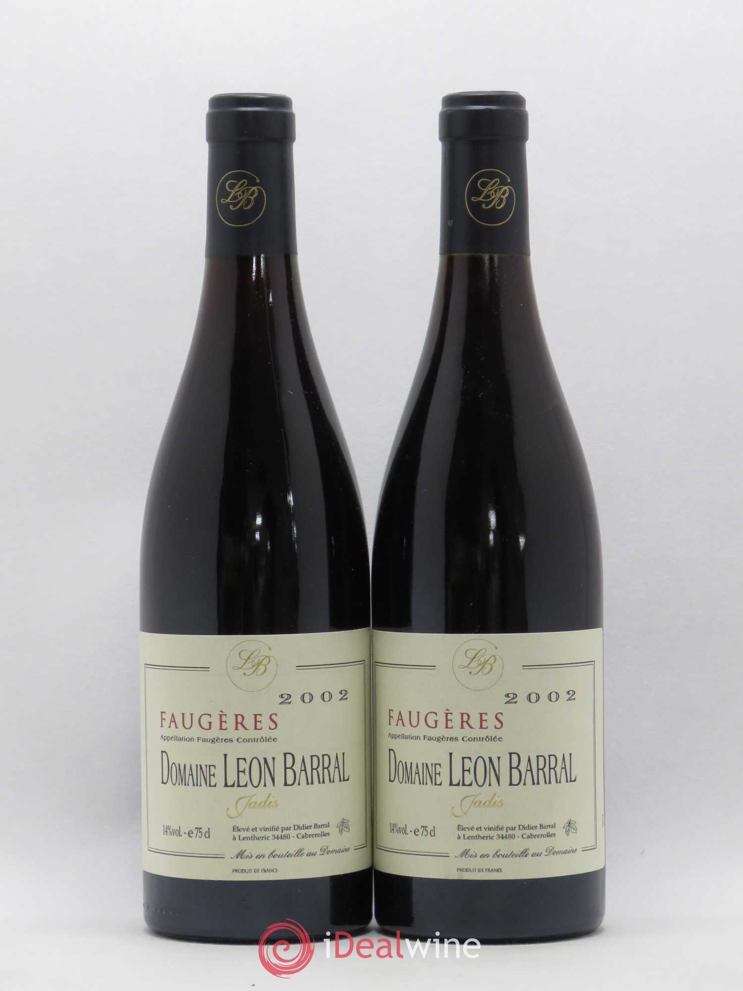 Faugères Jadis Domaine Léon Barral 2002 - Lot de 5 bouteilles - 2