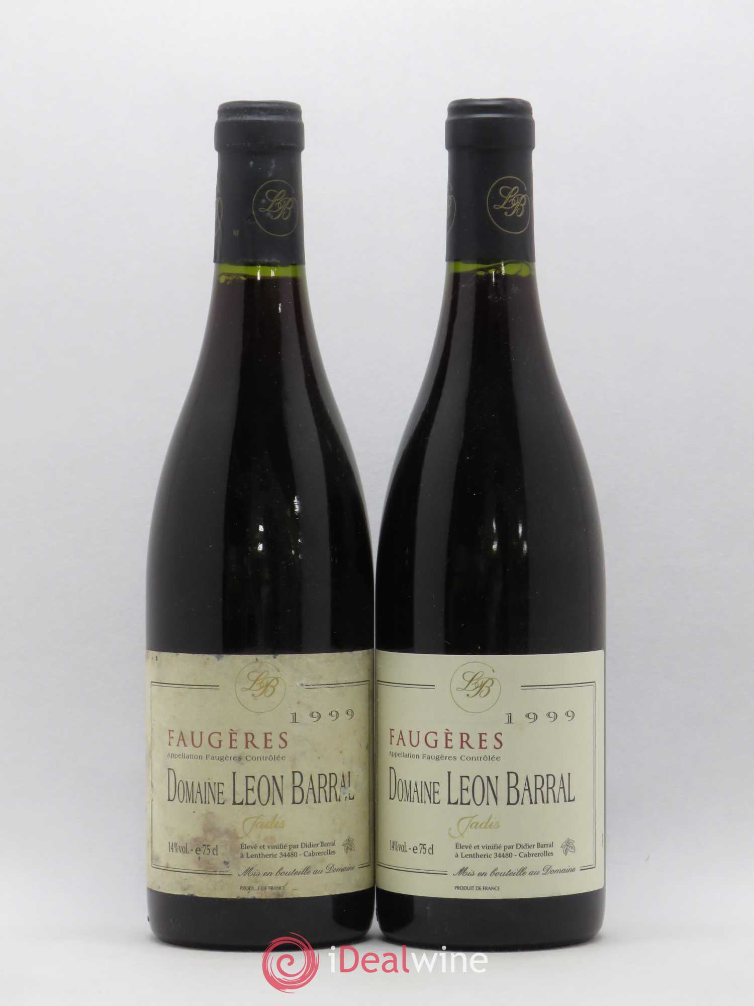 Faugères Jadis Domaine Léon Barral 1999 - Lot de 2 bouteilles - 0