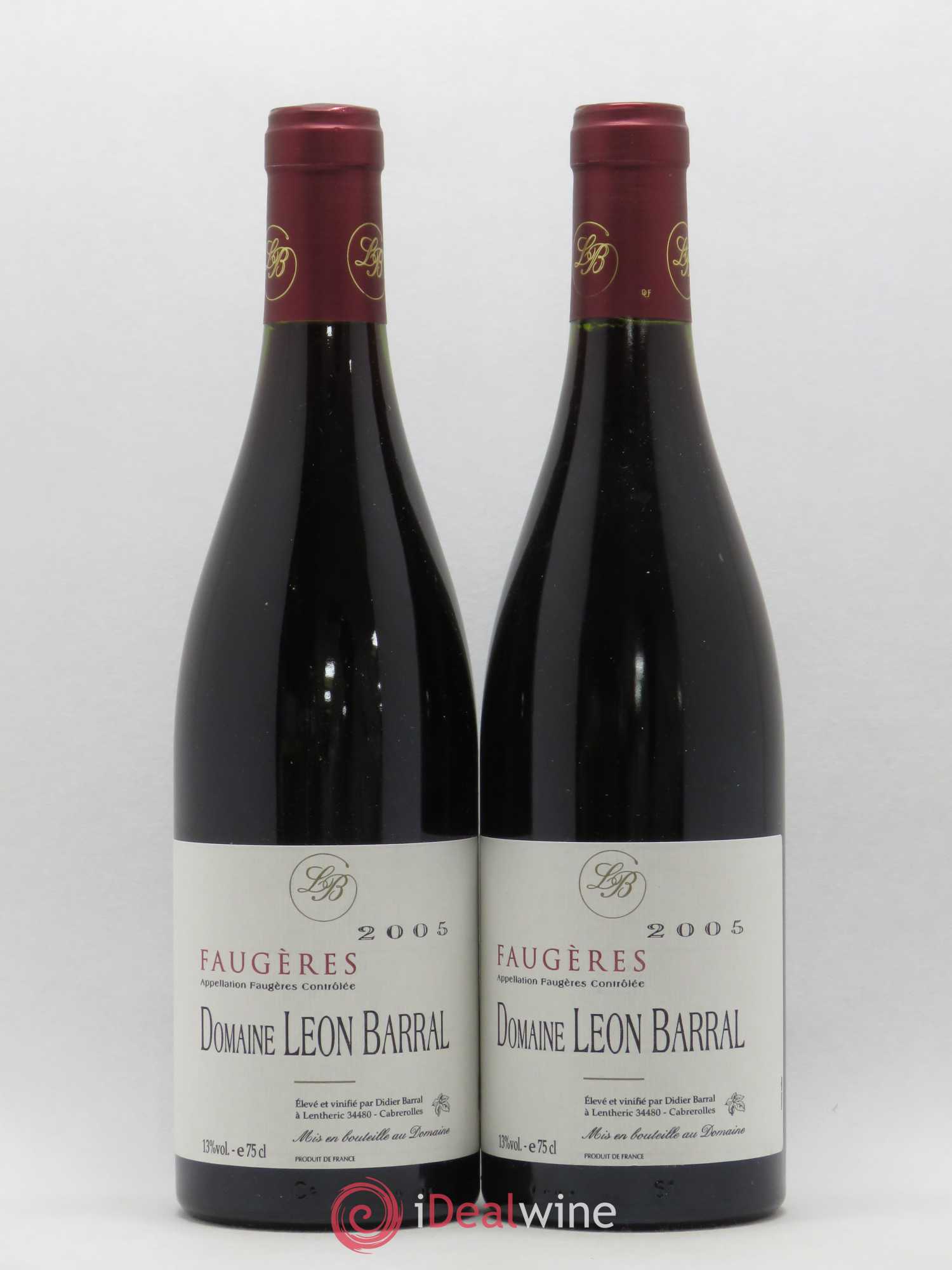 Faugères Domaine Léon Barral 2005 - Lot de 5 bouteilles - 2