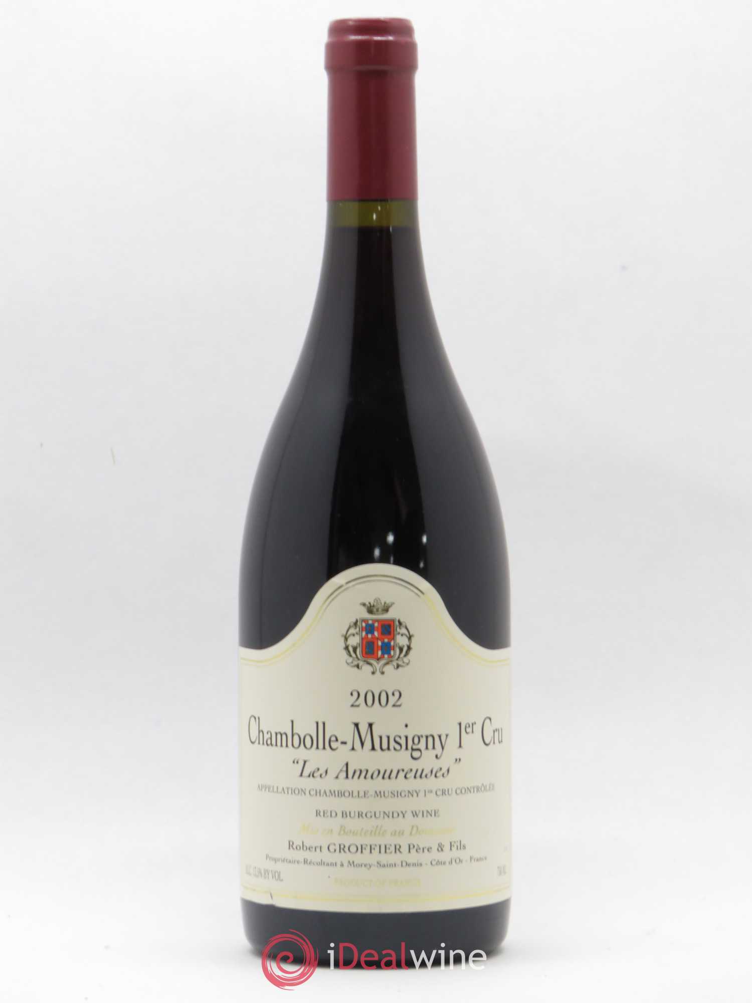 Chambolle-Musigny 1er Cru Les Amoureuses Robert Groffier Père & Fils (Domaine) 2002 - Lot de 1 bouteille - 0