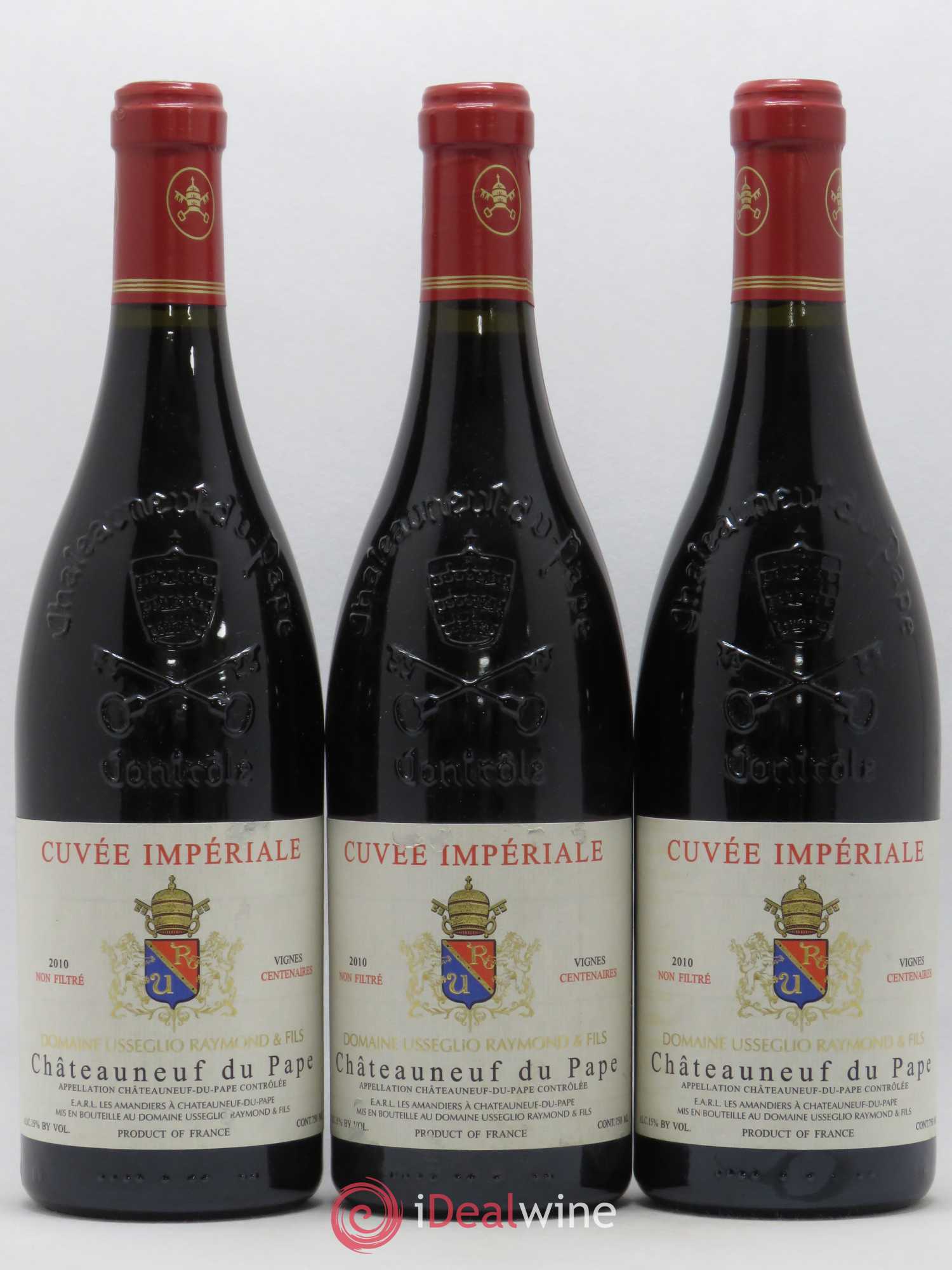 Châteauneuf-du-Pape Cuvée Impériale Raymond Usseglio & Fils (Domaine) 2010 - Lot de 3 bouteilles - 0