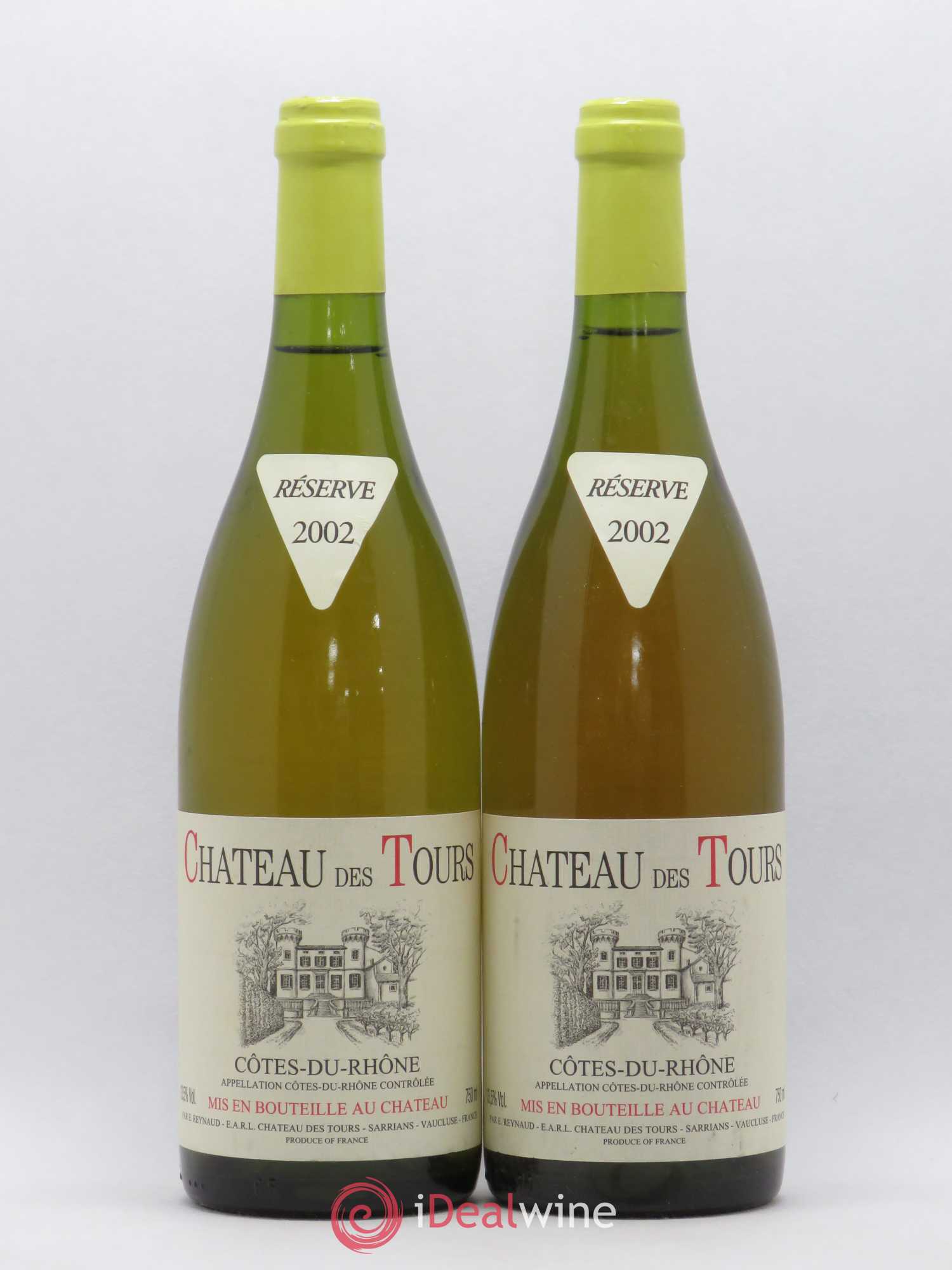 Côtes-du-Rhône Château des Tours Emmanuel Reynaud 2002 - Lot de 2 bouteilles - 0