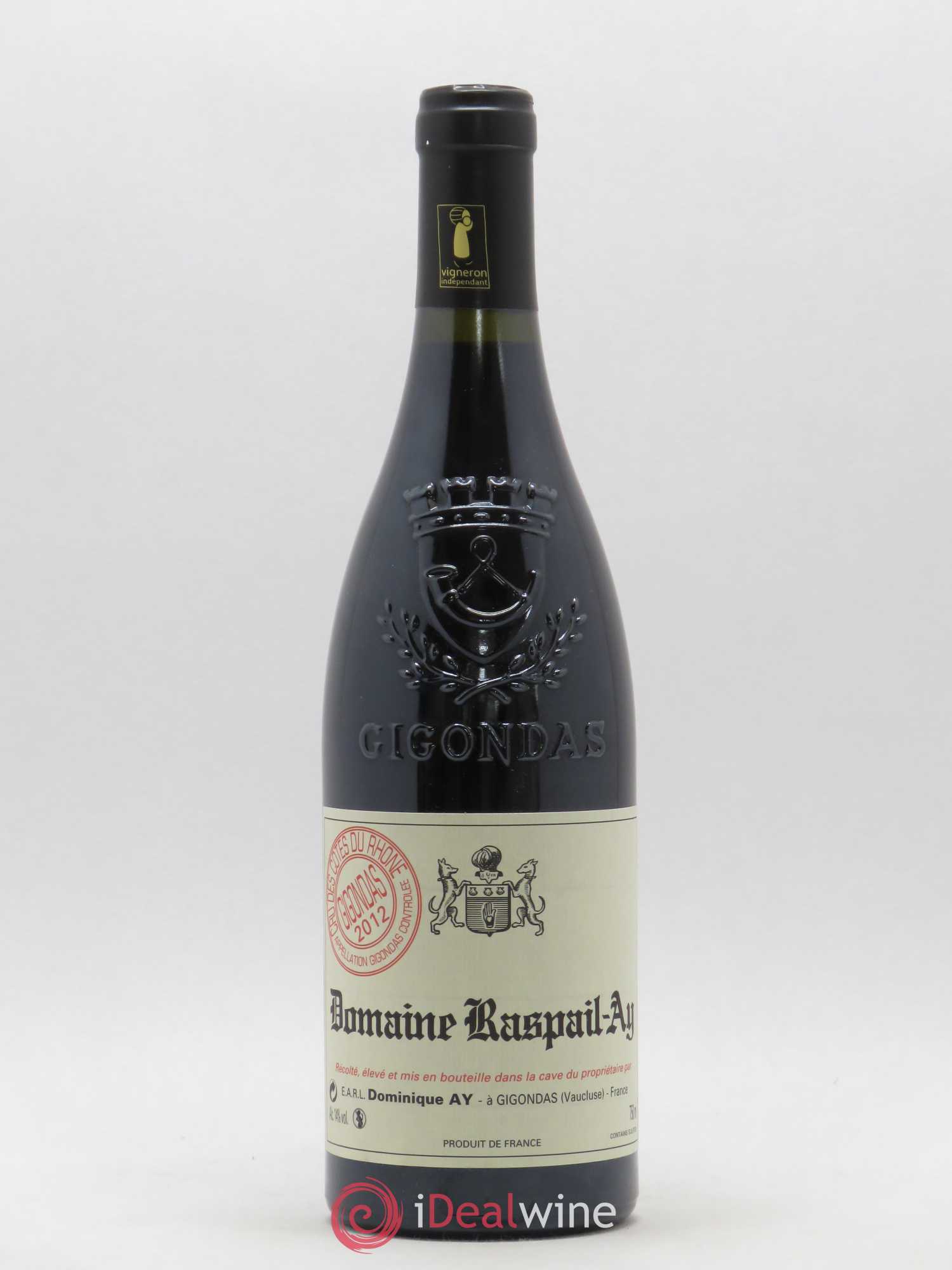 Gigondas Domaine Raspail Ay 2012 - Lot de 1 bouteille - 0