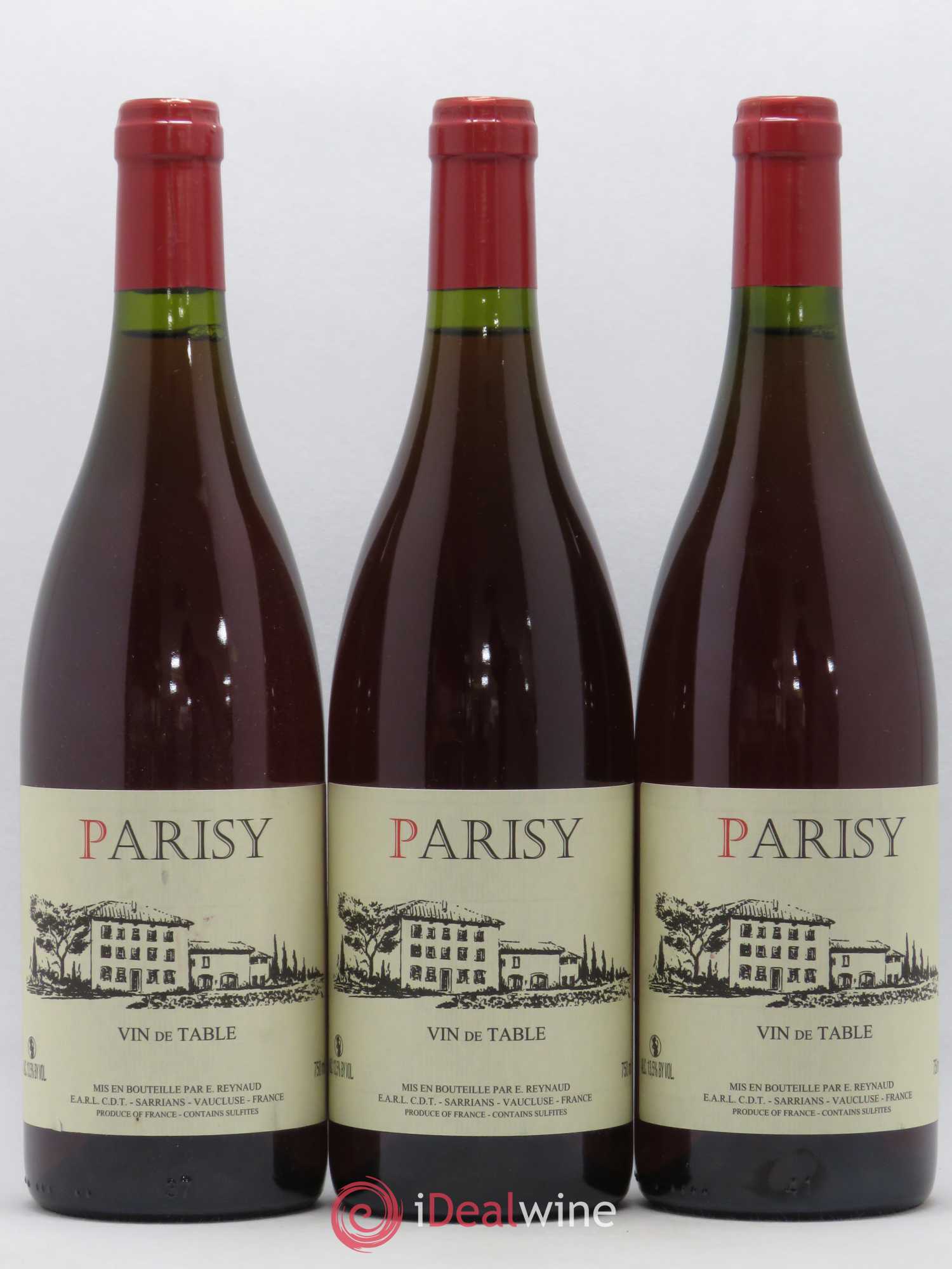 Vin de Table Parisy Emmanuel Reynaud - Lot de 3 bouteilles - 0