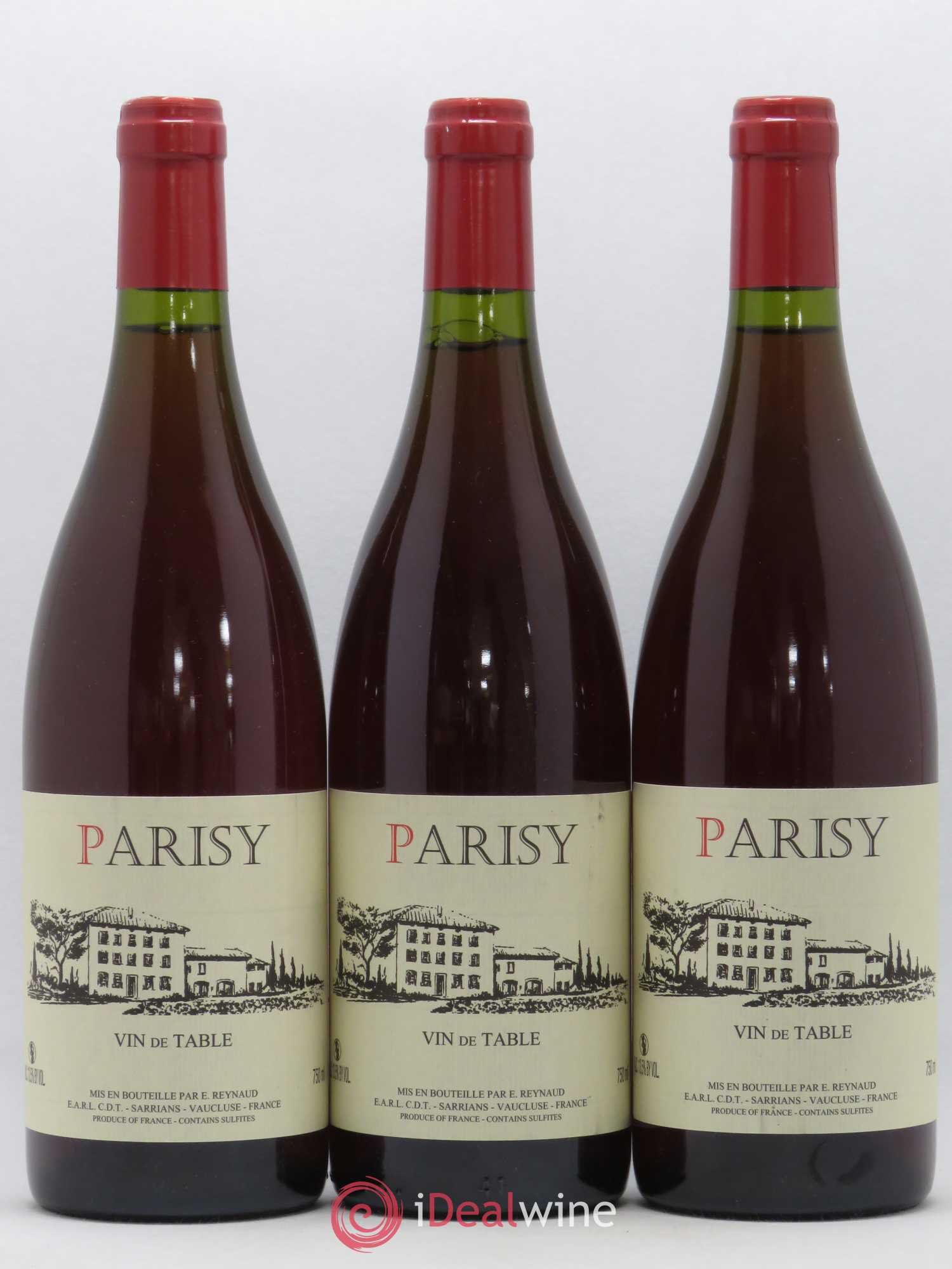 Vin de Table Parisy Emmanuel Reynaud - Lot de 3 bouteilles - 0