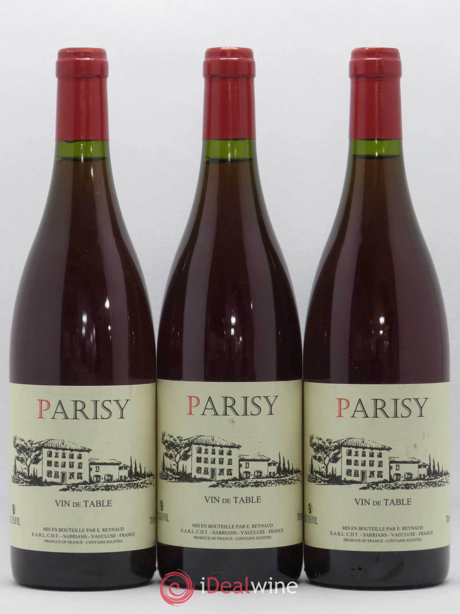Vin de Table Parisy Emmanuel Reynaud - Lot de 3 bouteilles - 0