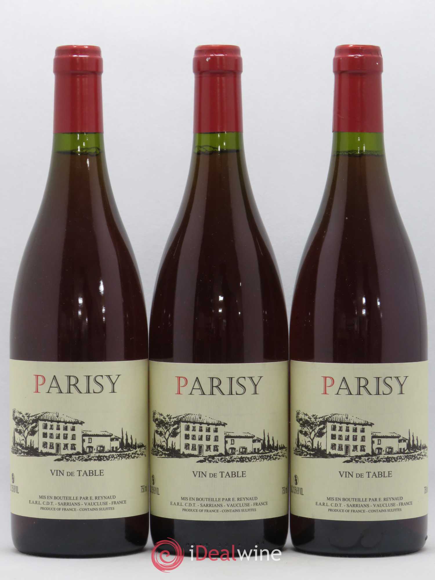 Vin de Table Parisy Emmanuel Reynaud - Posten von 3 Flaschen - 0