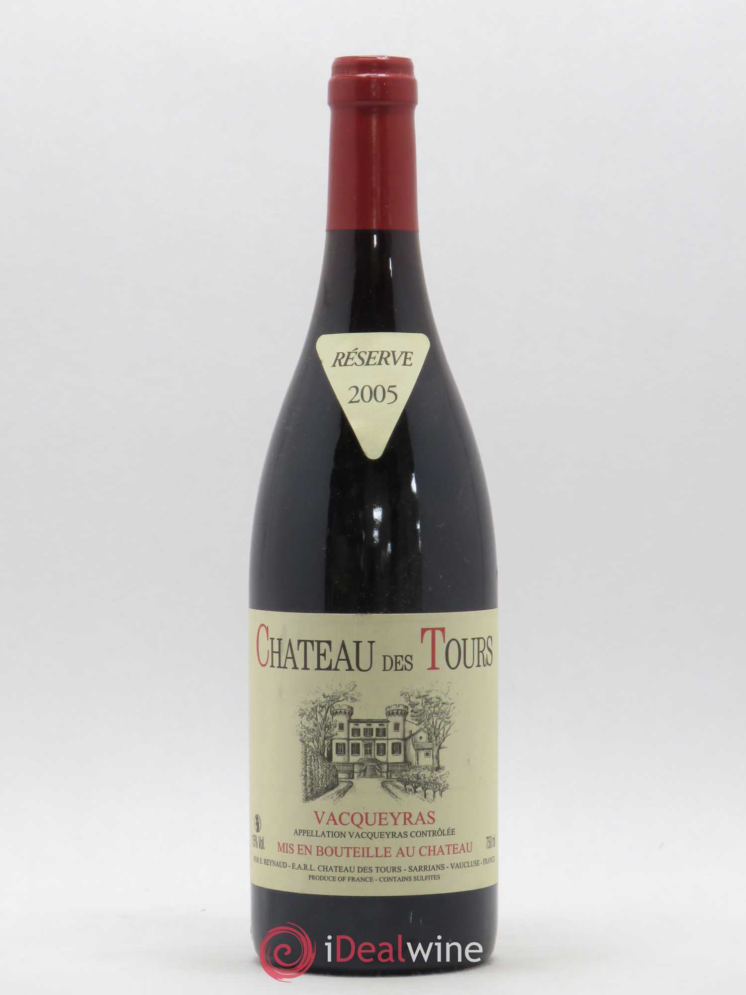Vacqueyras Château des Tours Emmanuel Reynaud 2005 - Lot de 1 bouteille - 0