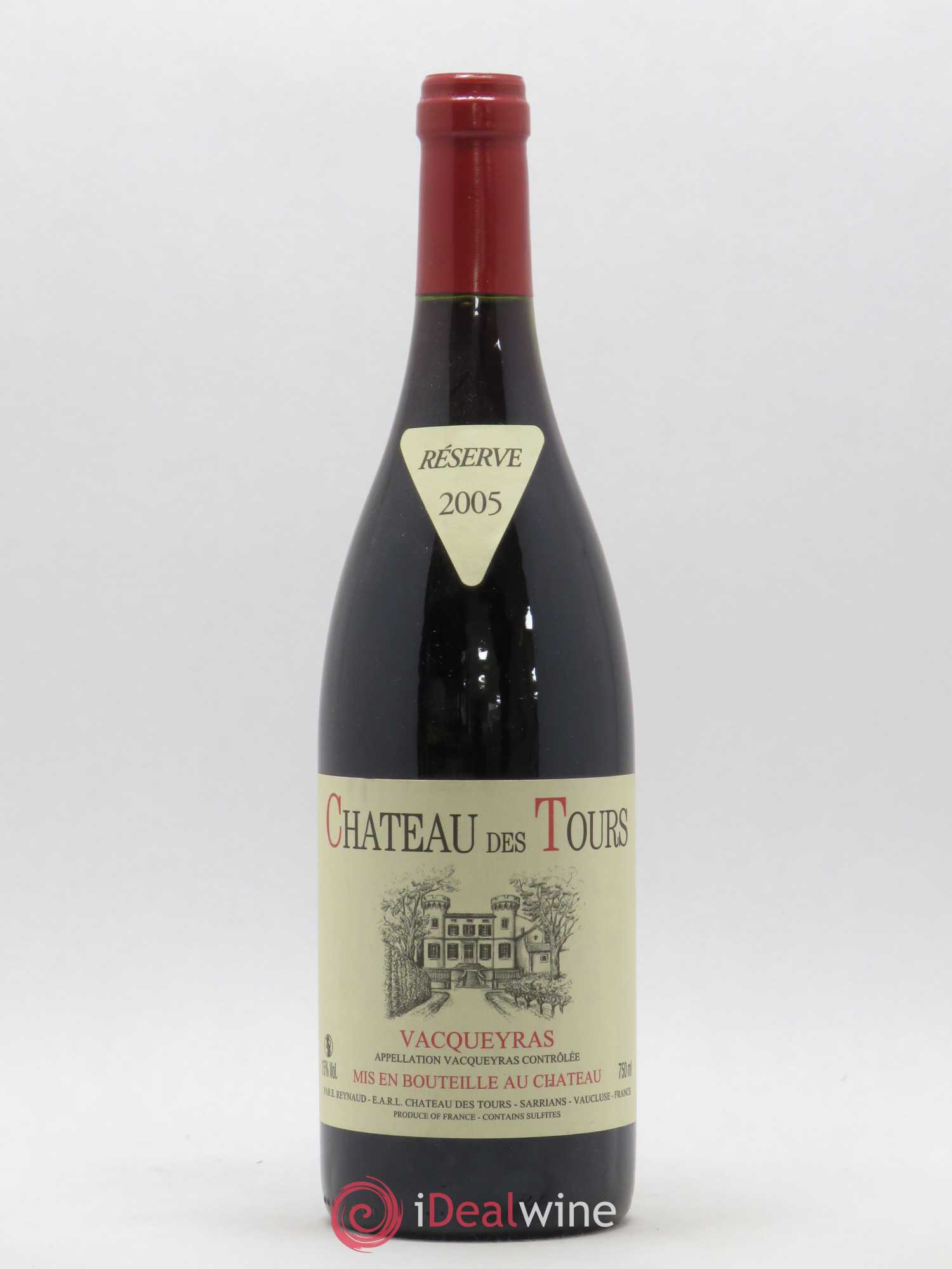 Vacqueyras Château des Tours Emmanuel Reynaud 2005 - Lot de 1 bouteille - 0