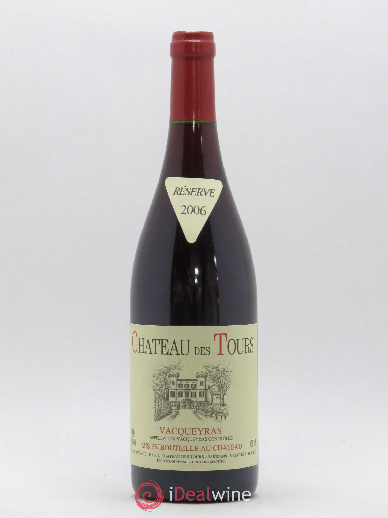 Vacqueyras Château des Tours Emmanuel Reynaud 2006 - Lot de 1 bouteille - 0