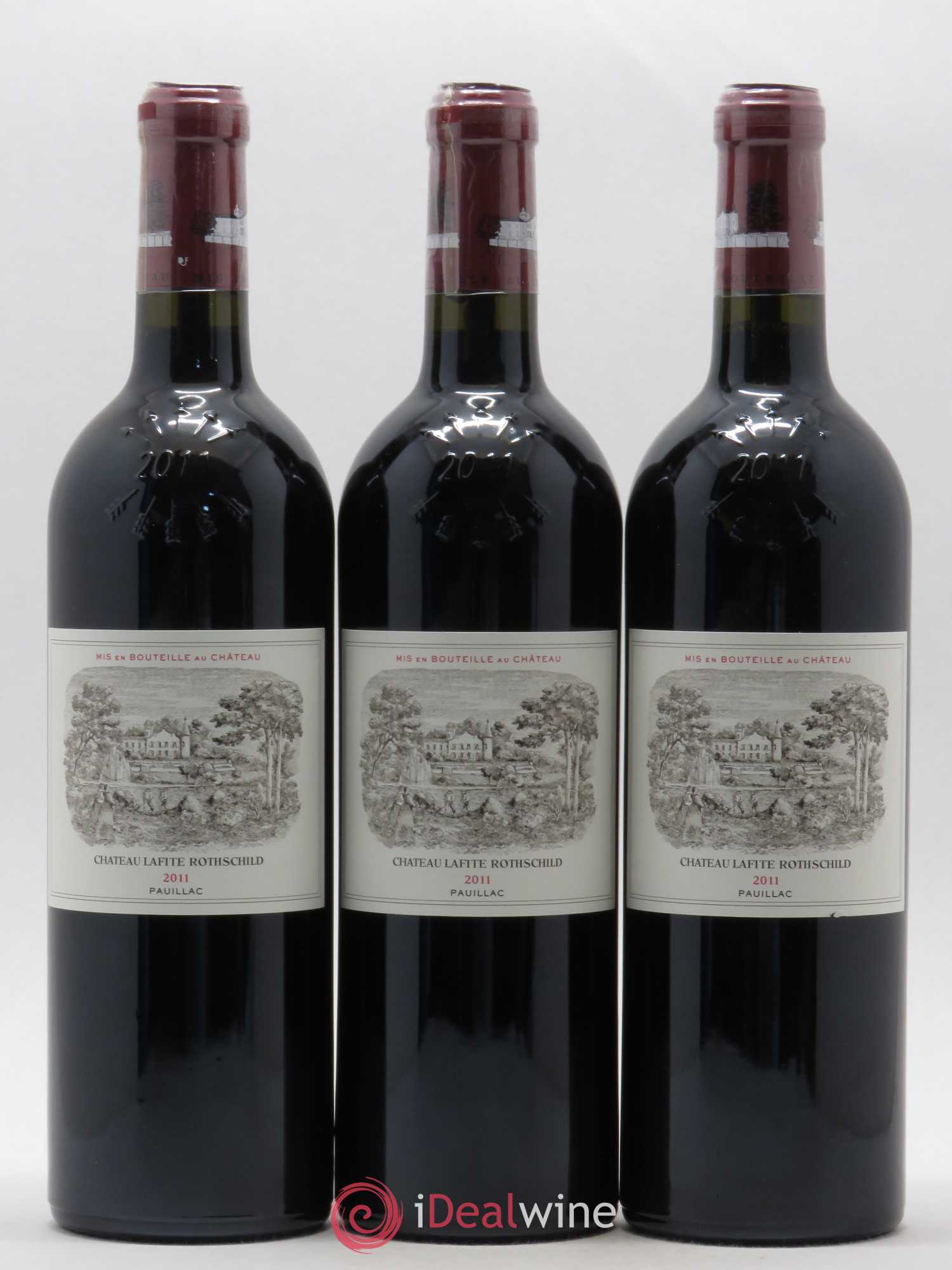 Château Lafite Rothschild 1er Grand Cru Classé 2011 - Lot de 3 bouteilles - 0