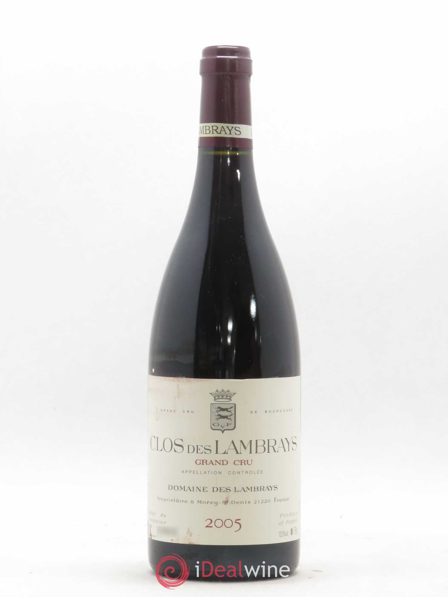 Clos des Lambrays Grand Cru Domaine des Lambrays 2005 - Lot de 1 bouteille - 0