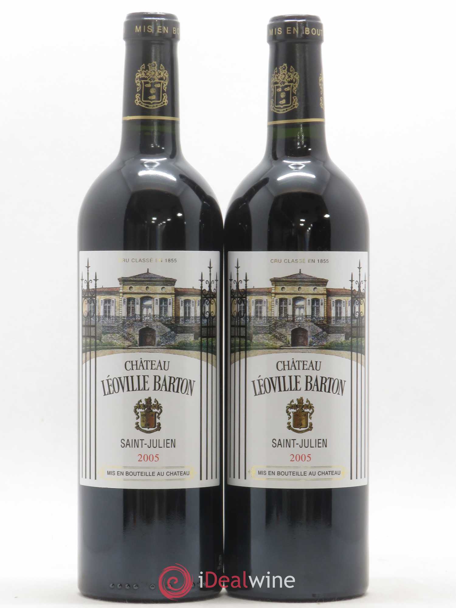 Château Léoville Barton 2ème Grand Cru Classé 2005 - Lot de 2 bouteilles - 0