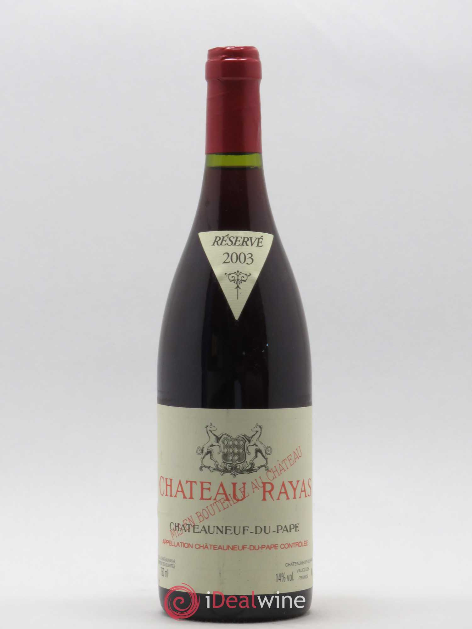 Châteauneuf-du-Pape Château Rayas Emmanuel Reynaud 2003 - Lot de 1 bouteille - 0
