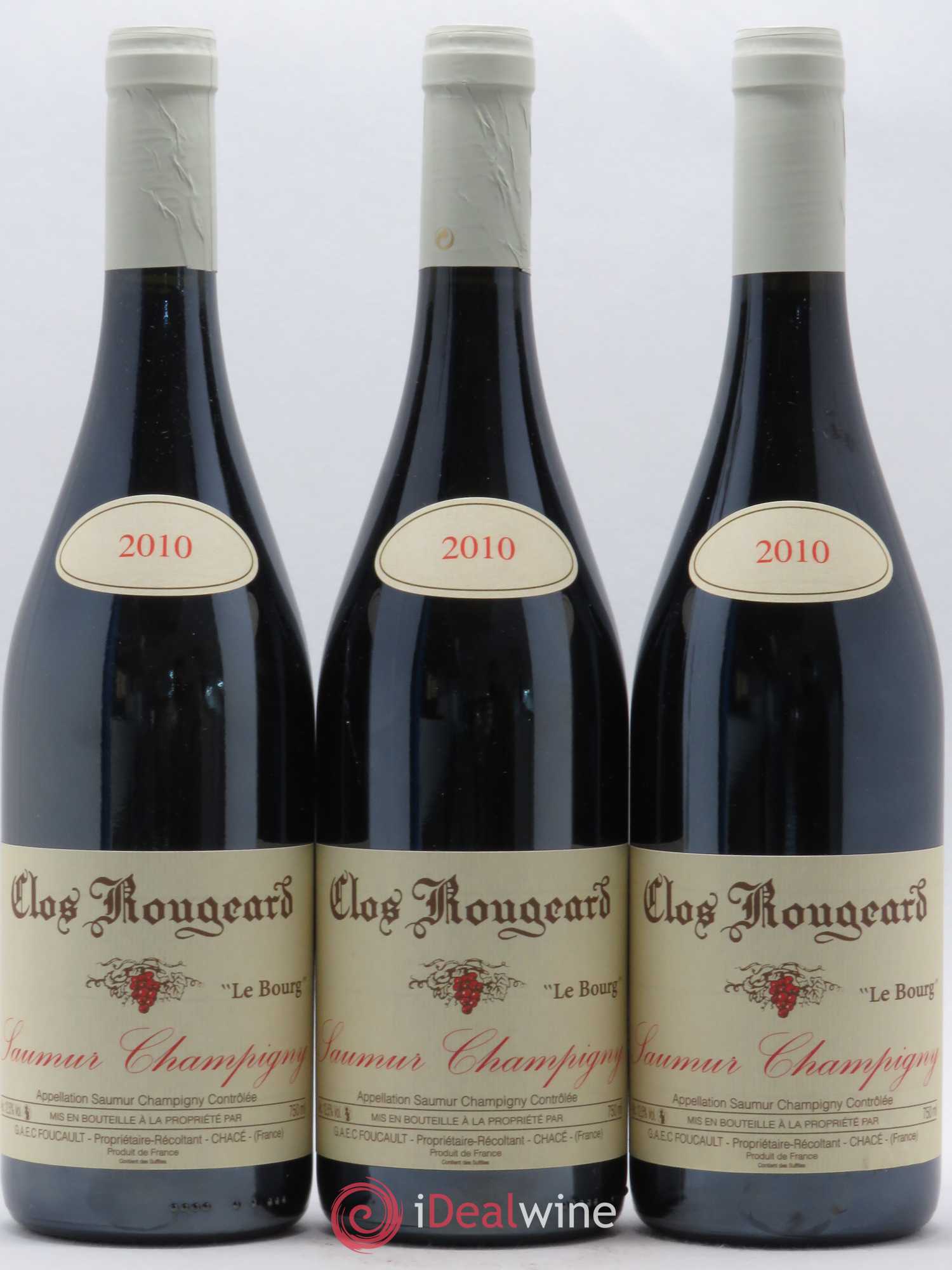 Saumur-Champigny Le Bourg Clos Rougeard 2010 - Lot de 3 bouteilles - 0