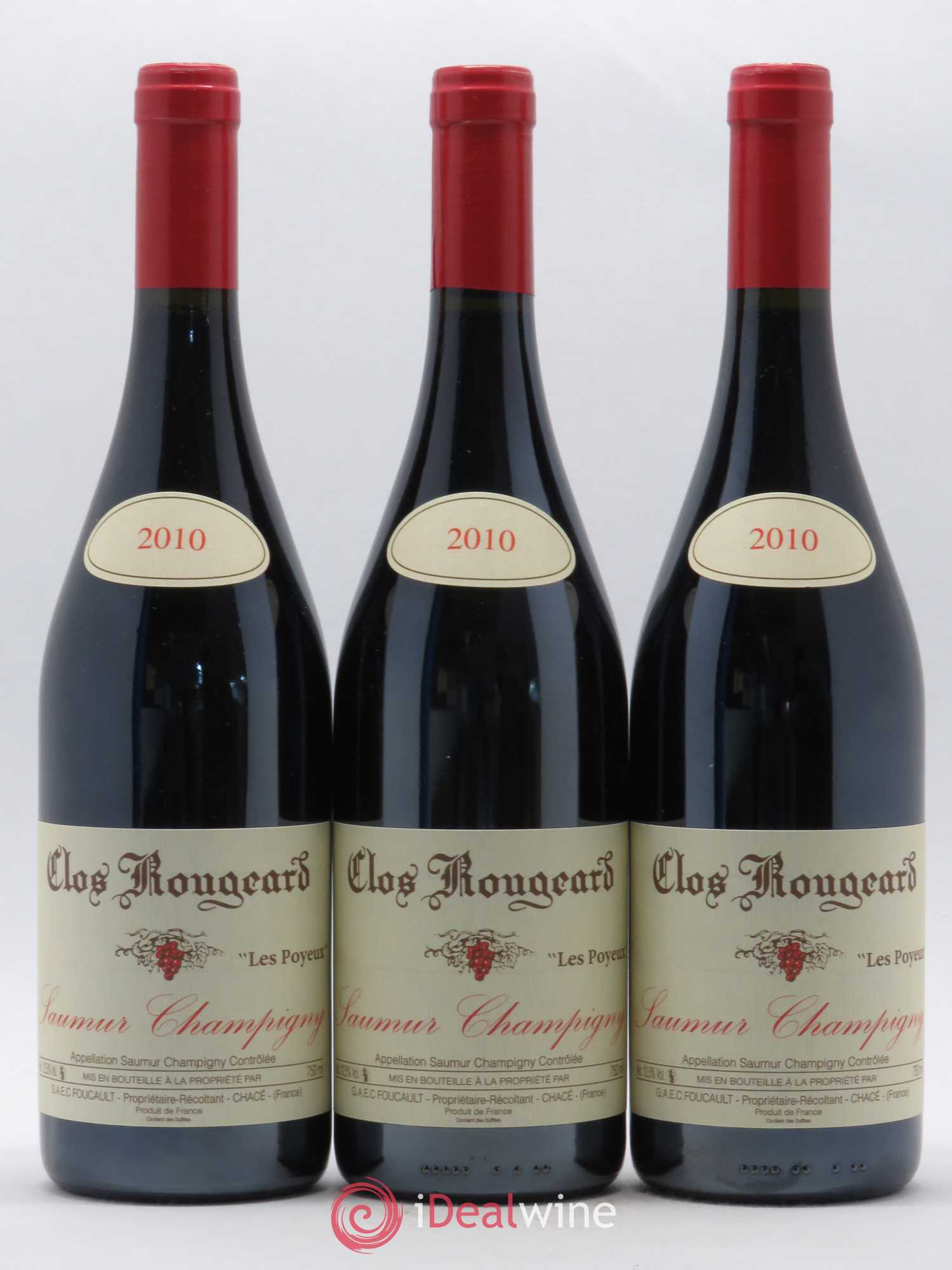 Saumur-Champigny Les Poyeux Clos Rougeard 2010 - Lot de 3 bouteilles - 0