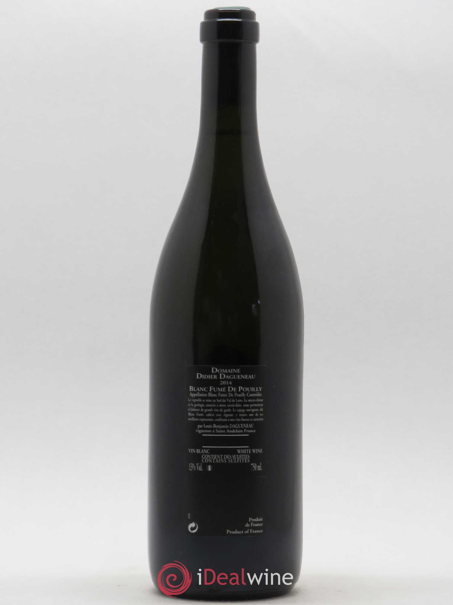 Vin de France (anciennement Pouilly-Fumé) Silex Dagueneau (Domaine Didier - Louis-Benjamin) 2014 - Lot de 1 bouteille - 1