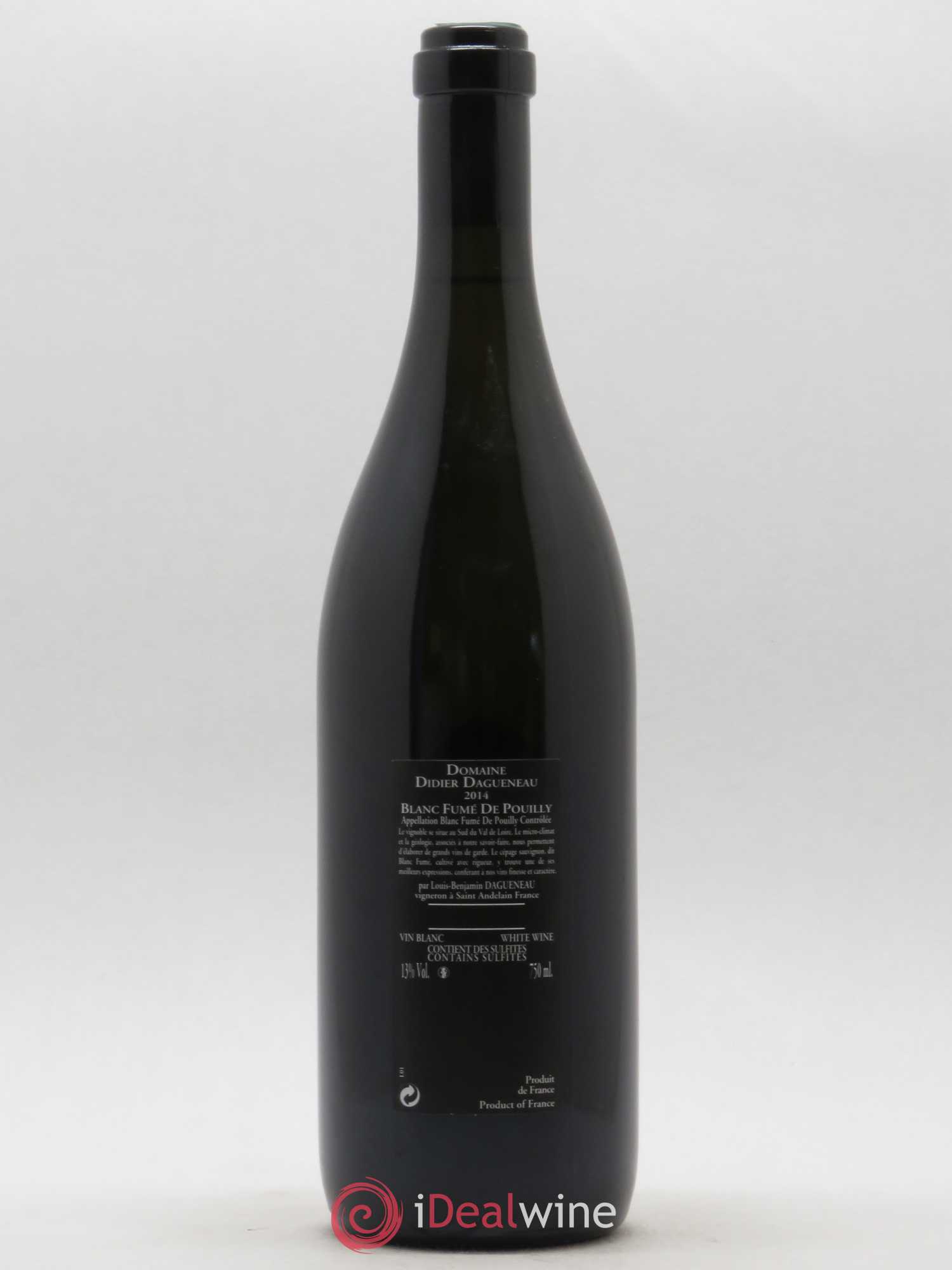 Vin de France (anciennement Pouilly-Fumé) Silex Dagueneau (Domaine Didier - Louis-Benjamin) 2014 - Lot de 1 bouteille - 1