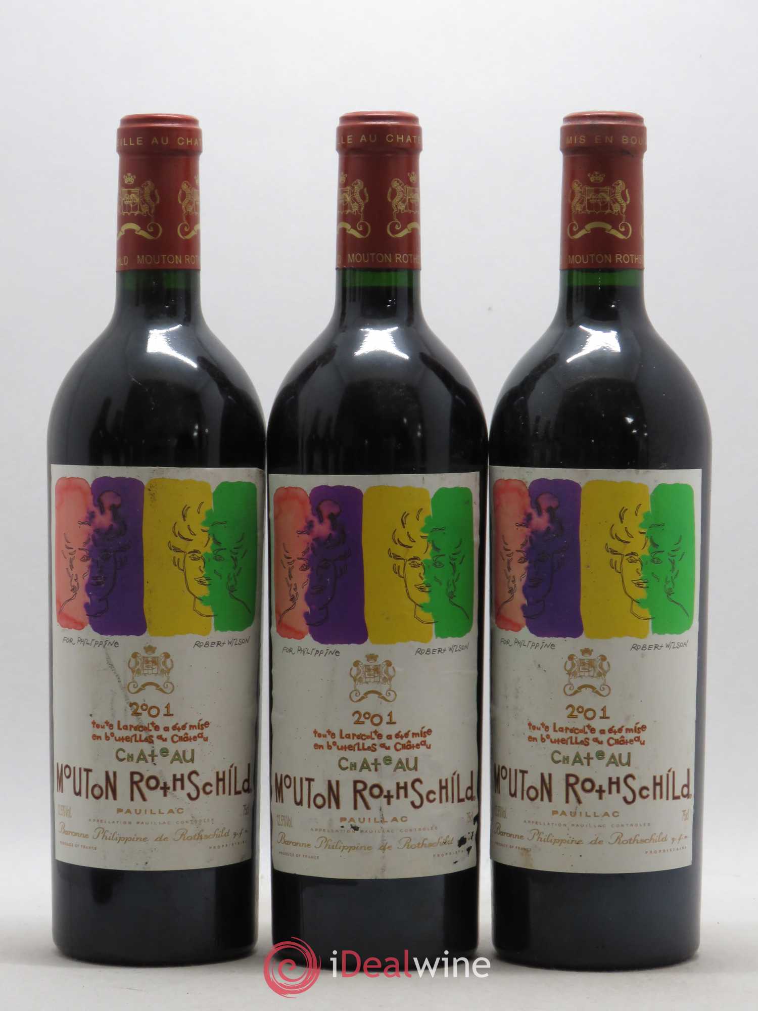 Château Mouton Rothschild 1er Grand Cru Classé 2001 - Lot de 6 bouteilles - 3