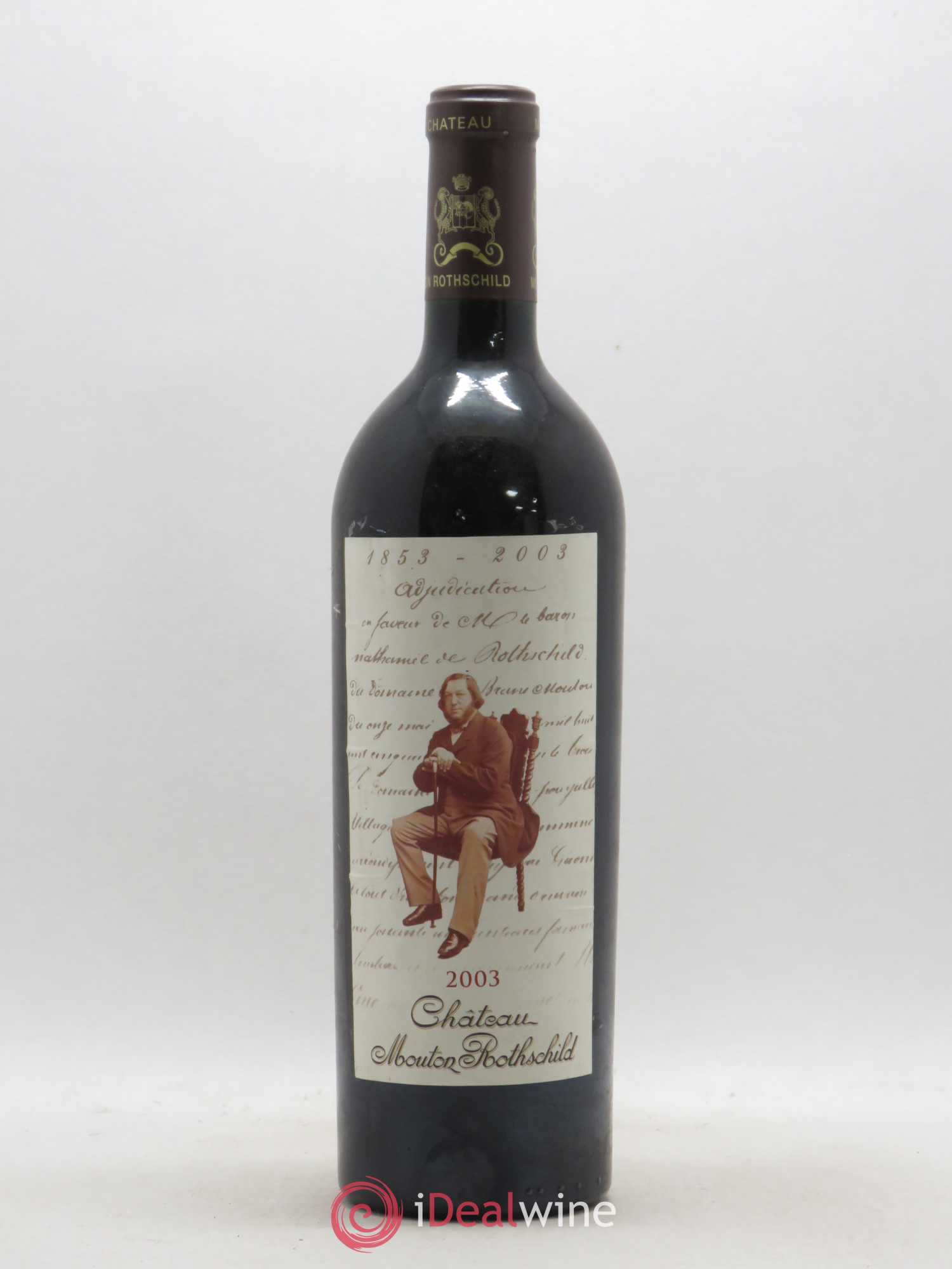 Château Mouton Rothschild 1er Grand Cru Classé 2003 - Lot de 1 bouteille - 0