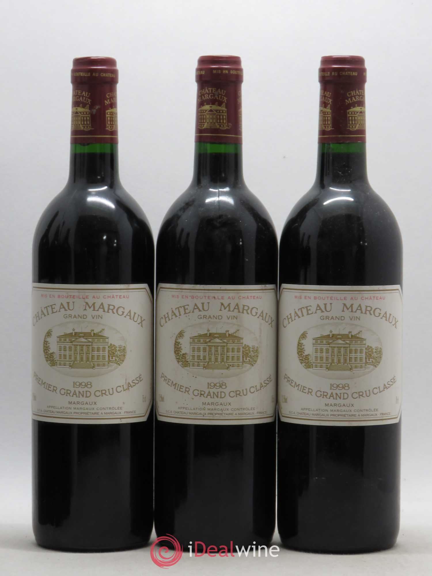 Château Margaux 1er Grand Cru Classé 1998 - Lot de 6 bouteilles - 1