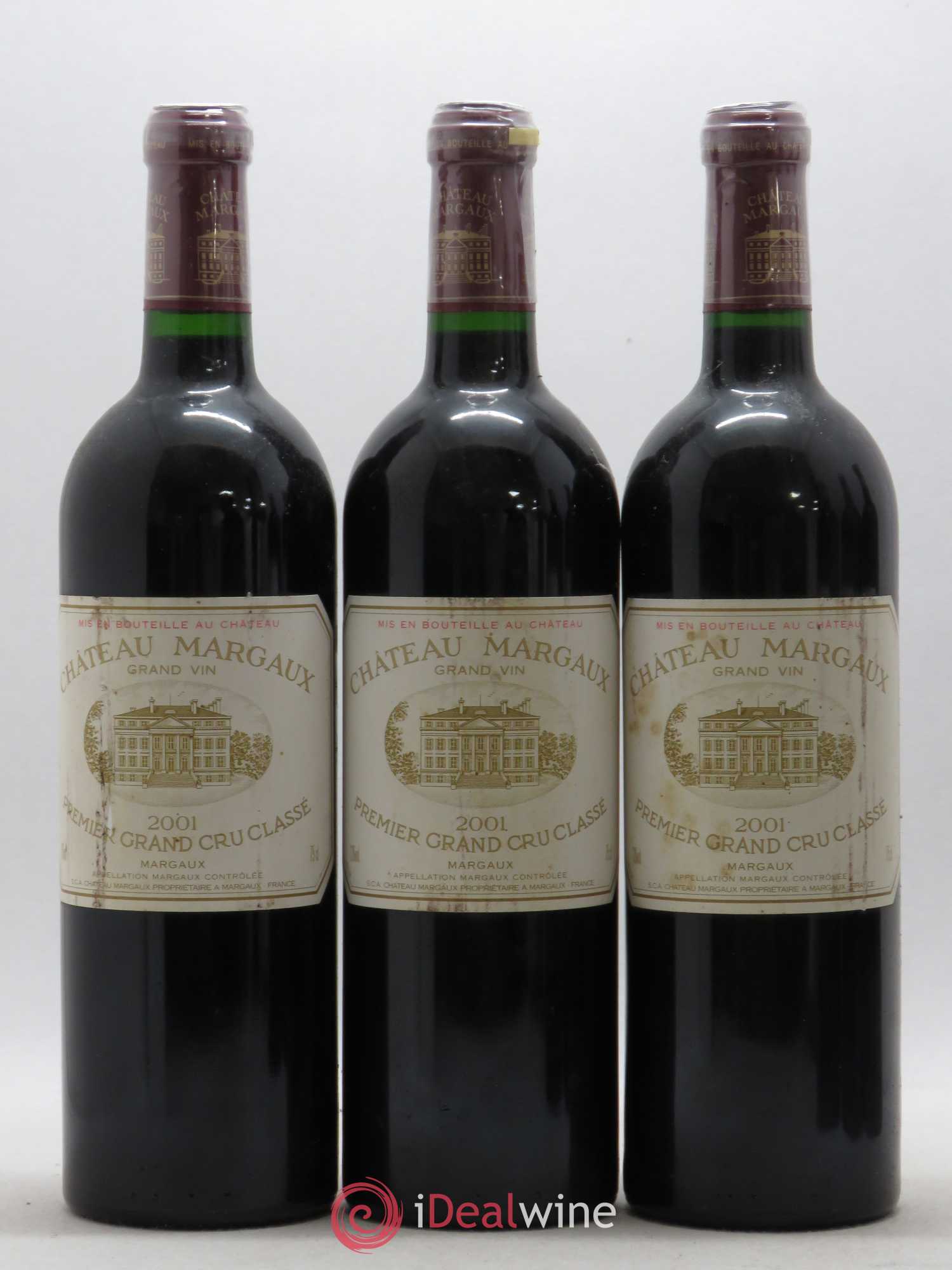 Château Margaux 1er Grand Cru Classé 2001 - Lot de 6 bouteilles - 1