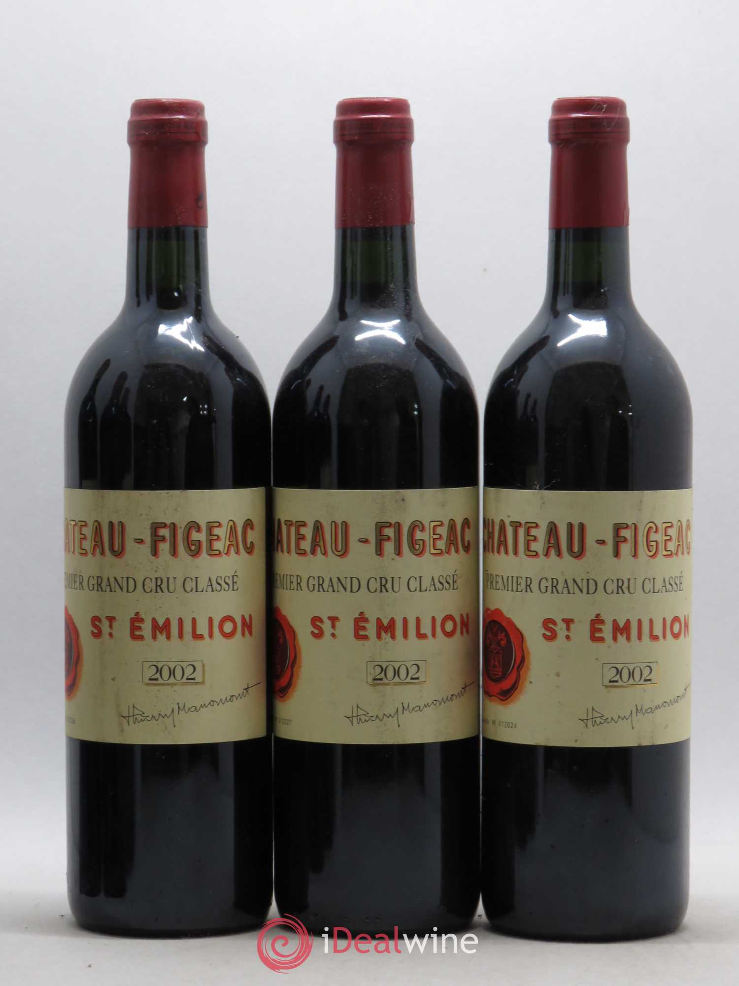 Château Figeac 1er Grand Cru Classé A 2002 - Lot de 12 bouteilles - 2