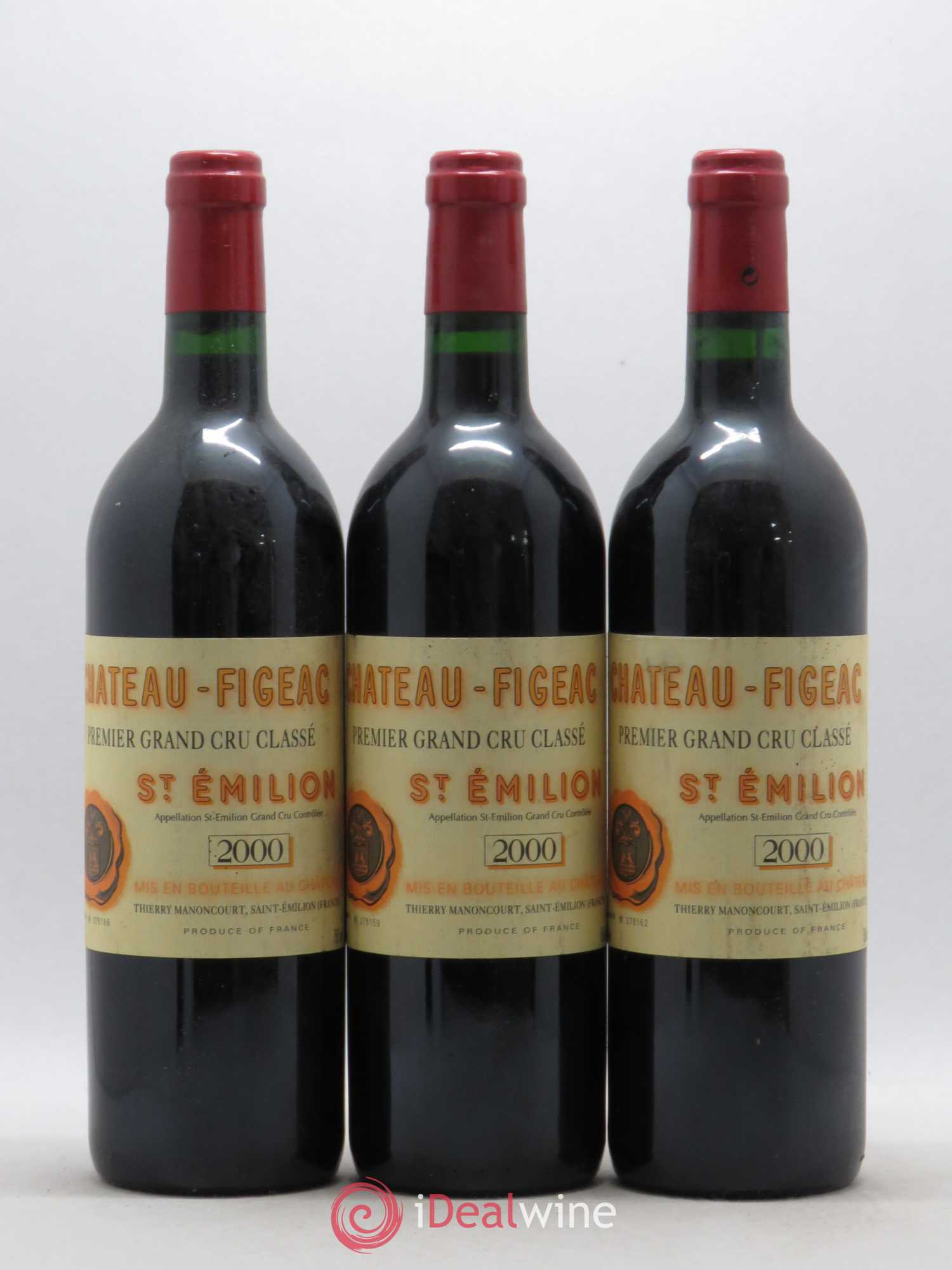 Château Figeac 1er Grand Cru Classé A 2000 - Lot de 12 bouteilles - 3