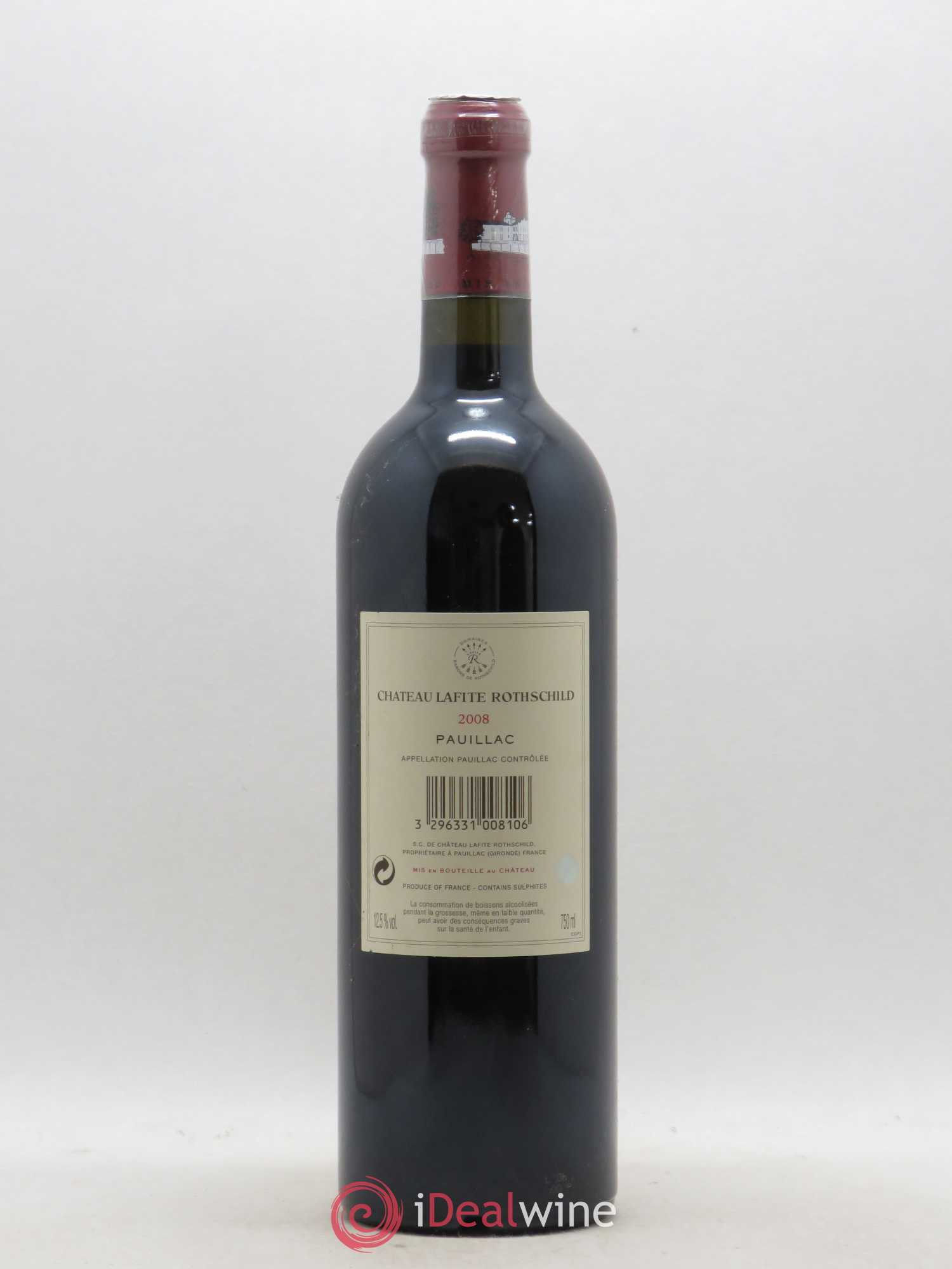 Château Lafite Rothschild 1er Grand Cru Classé 2008 - Lot de 1 bouteille - 1